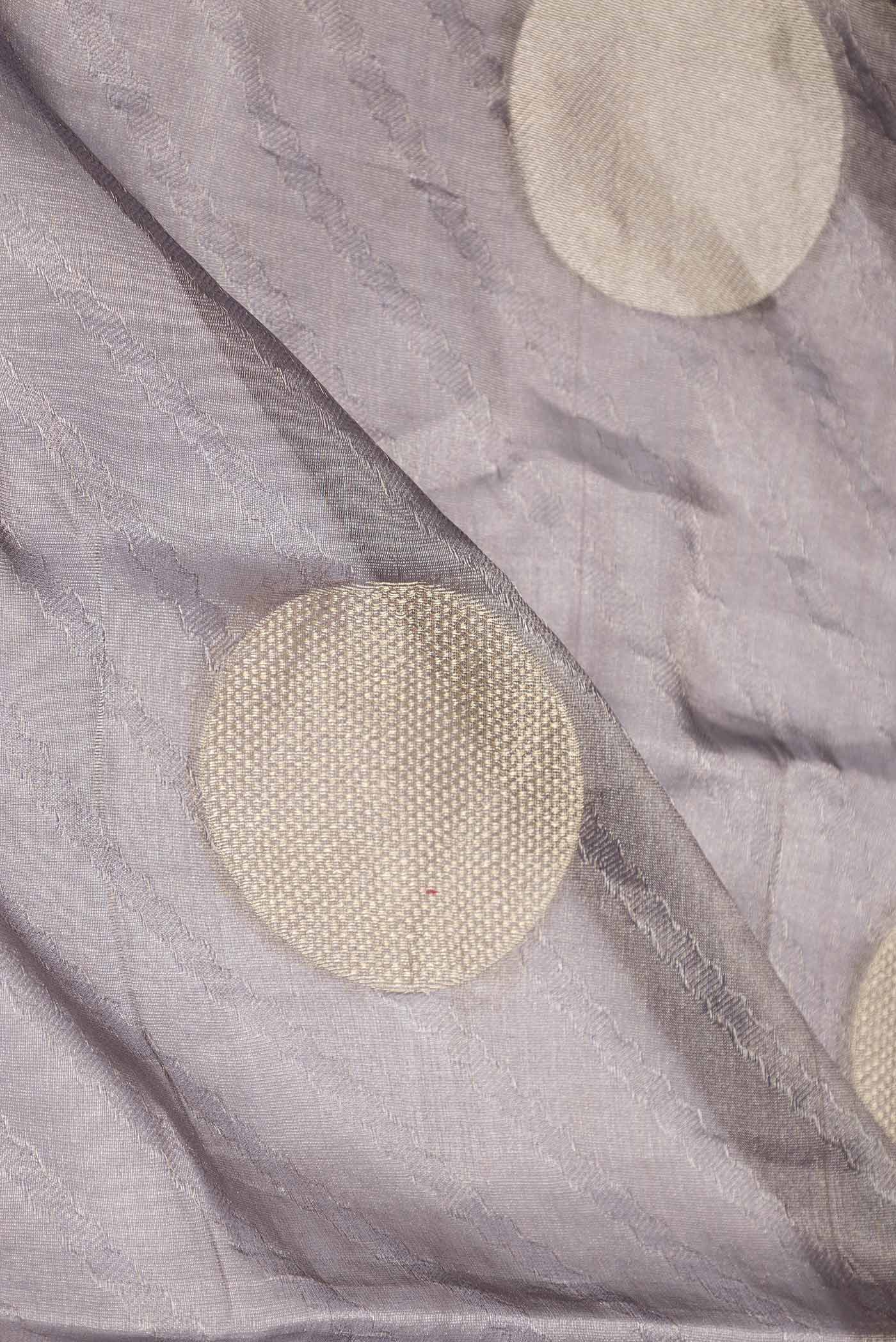 Grey Dual Tone Mysore Georgette Saree - Image 2