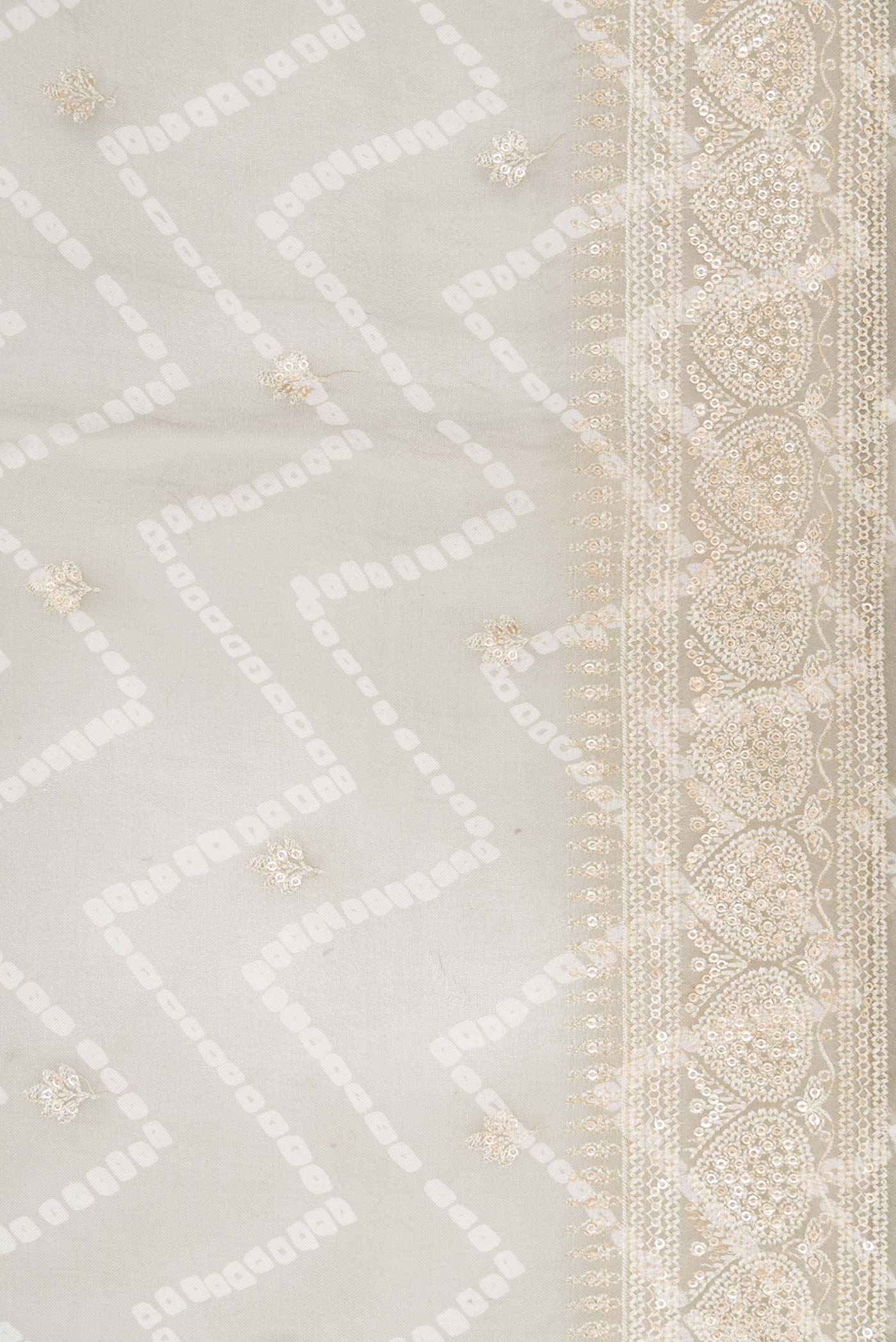 Grey Organza Silk Saree - Image 3