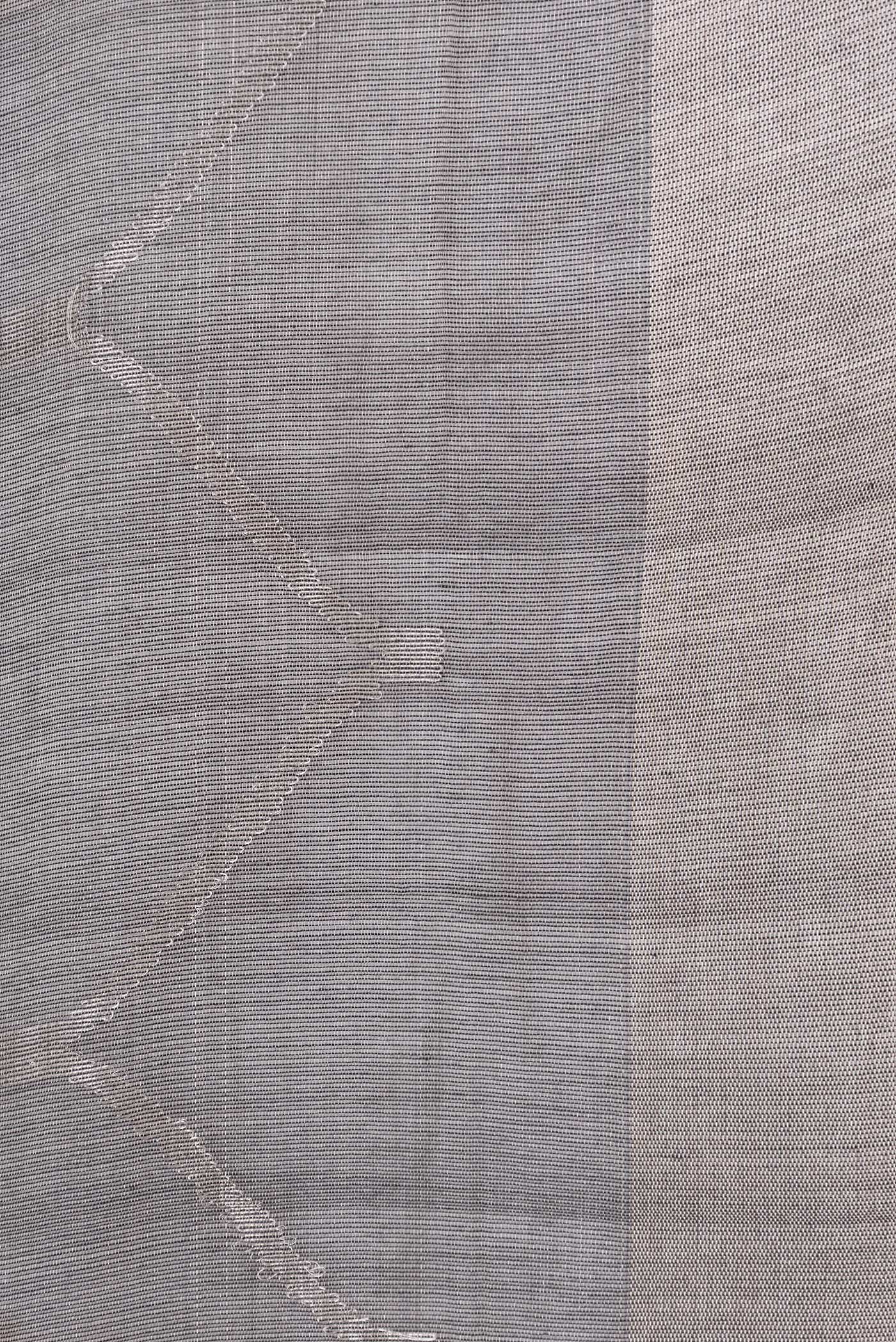 Grey Dual Tone Chanderi Tissue Silk Saree - Image 3