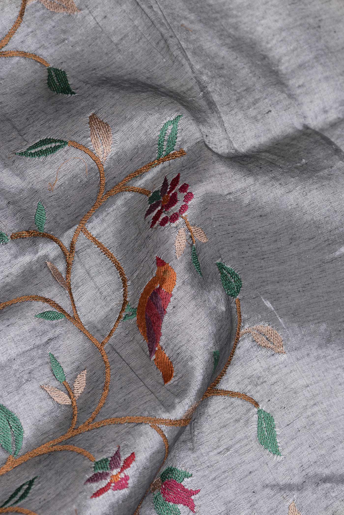 Multi Color Organza Silk Saree - Image 2