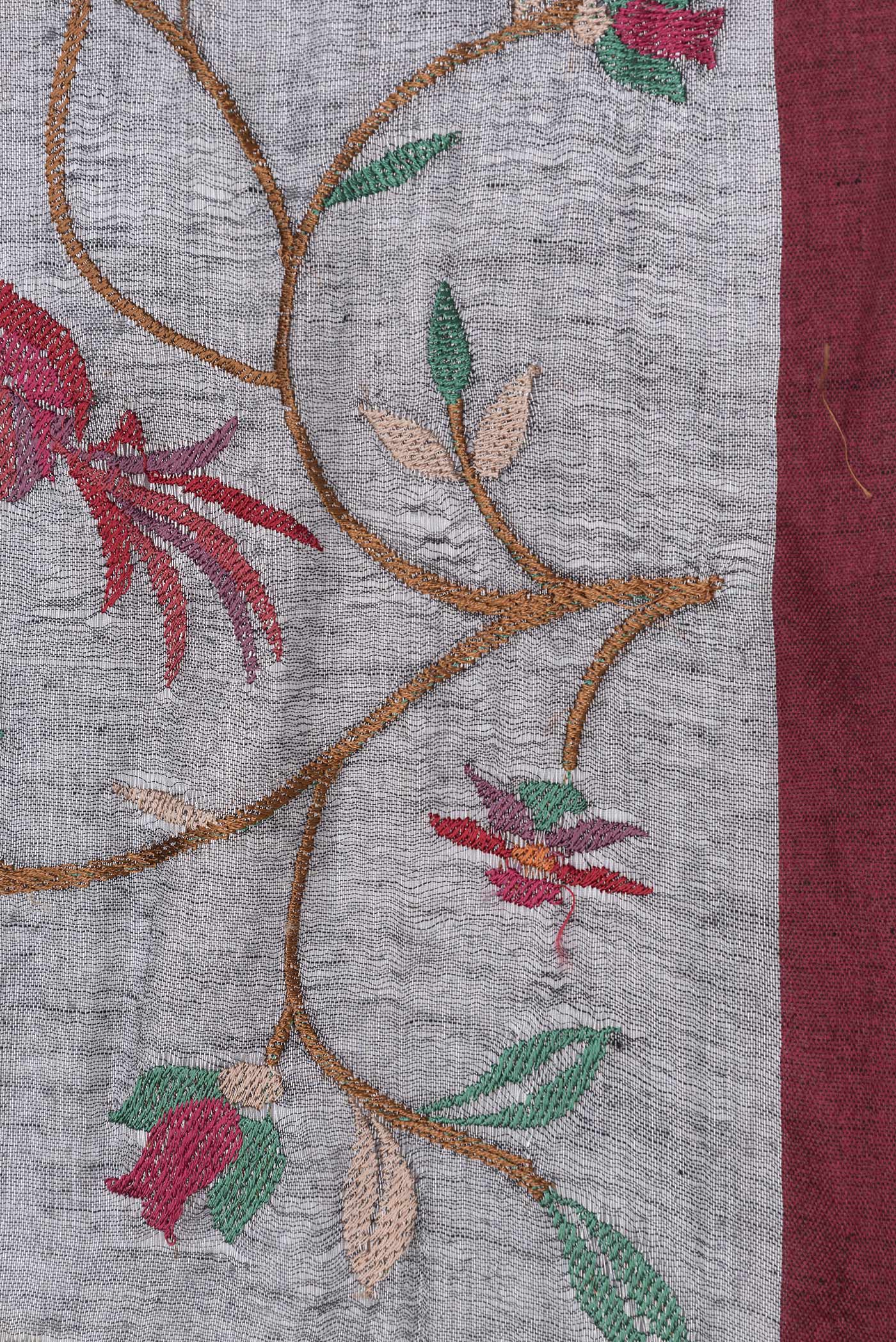 Multi Color Organza Silk Saree - Image 3