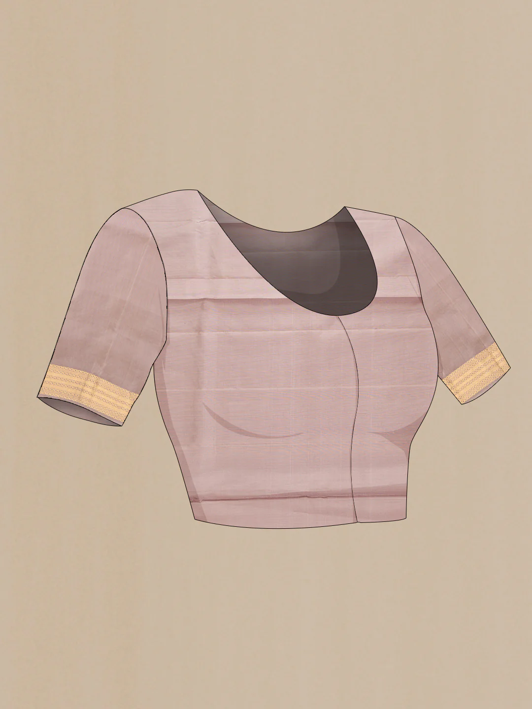 Grey Soft Silk Saree - Image 5