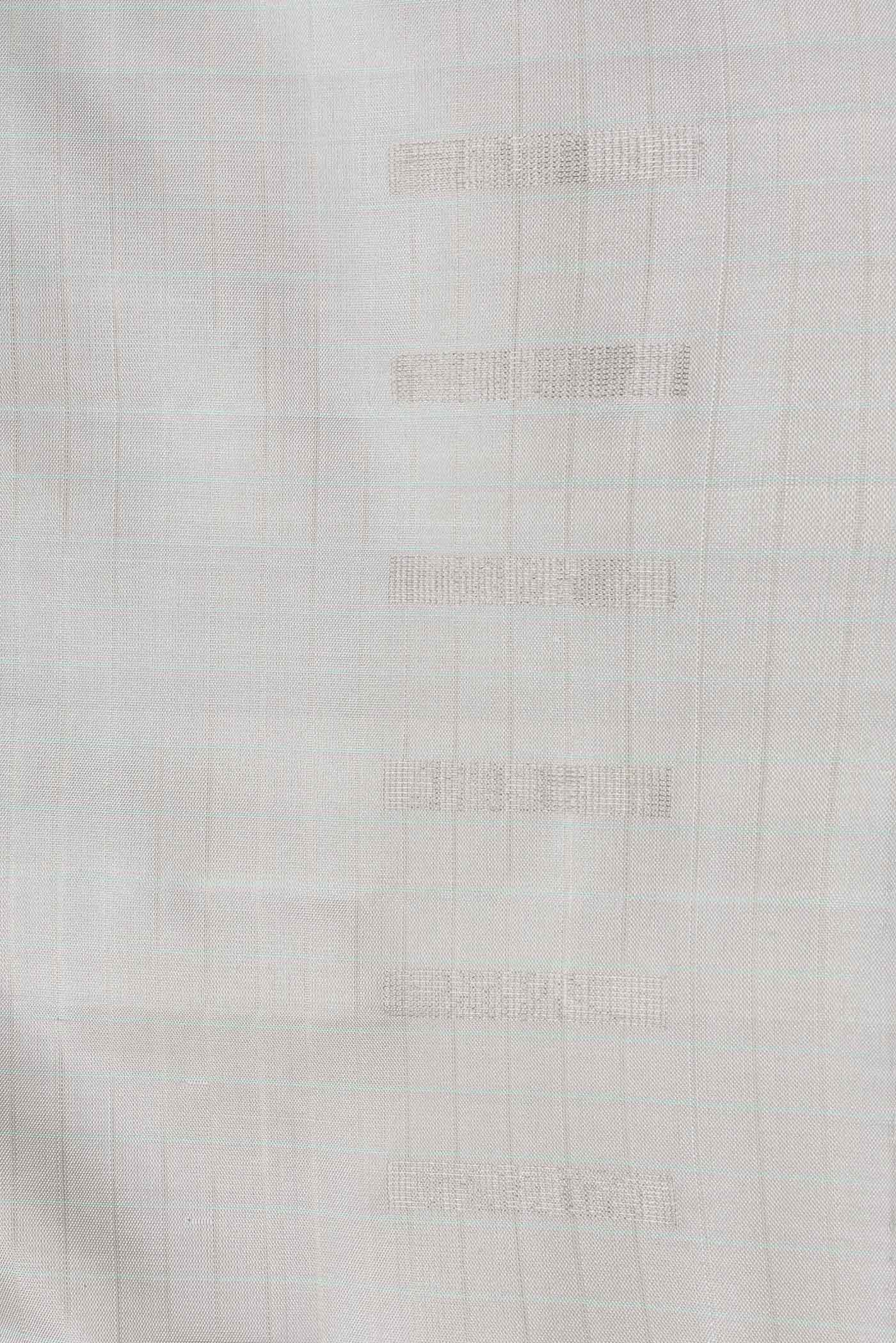 Silver Soft Silk Saree - Image 3