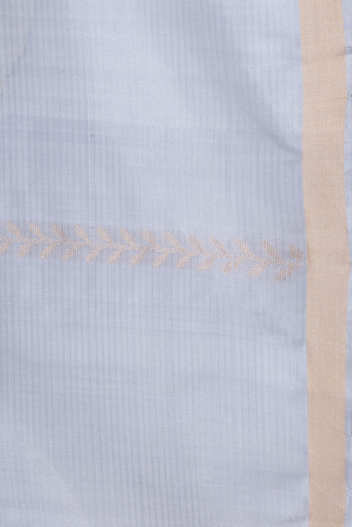 Grey Soft Silk Saree - Image 3