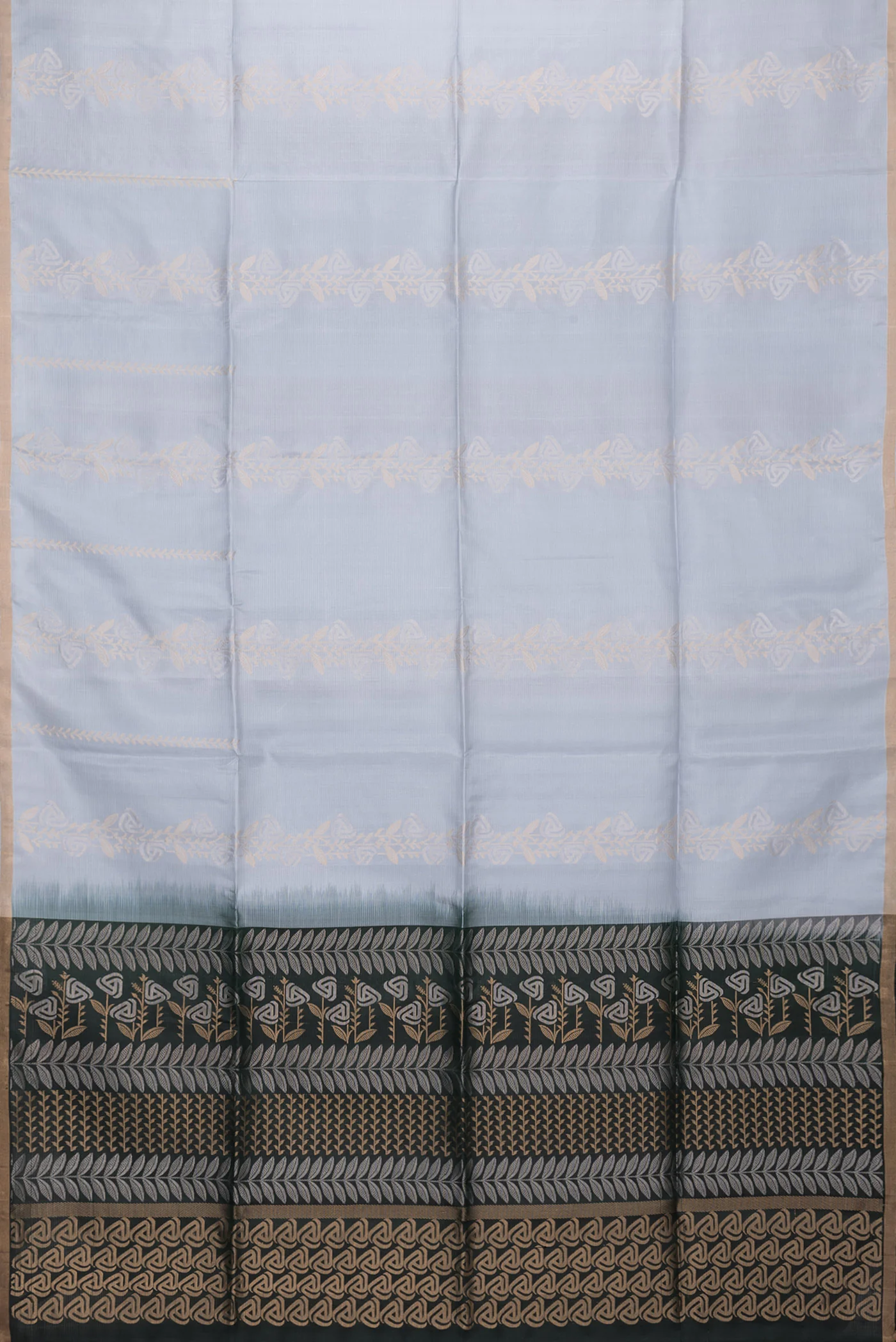Grey Soft Silk Saree - Image 6