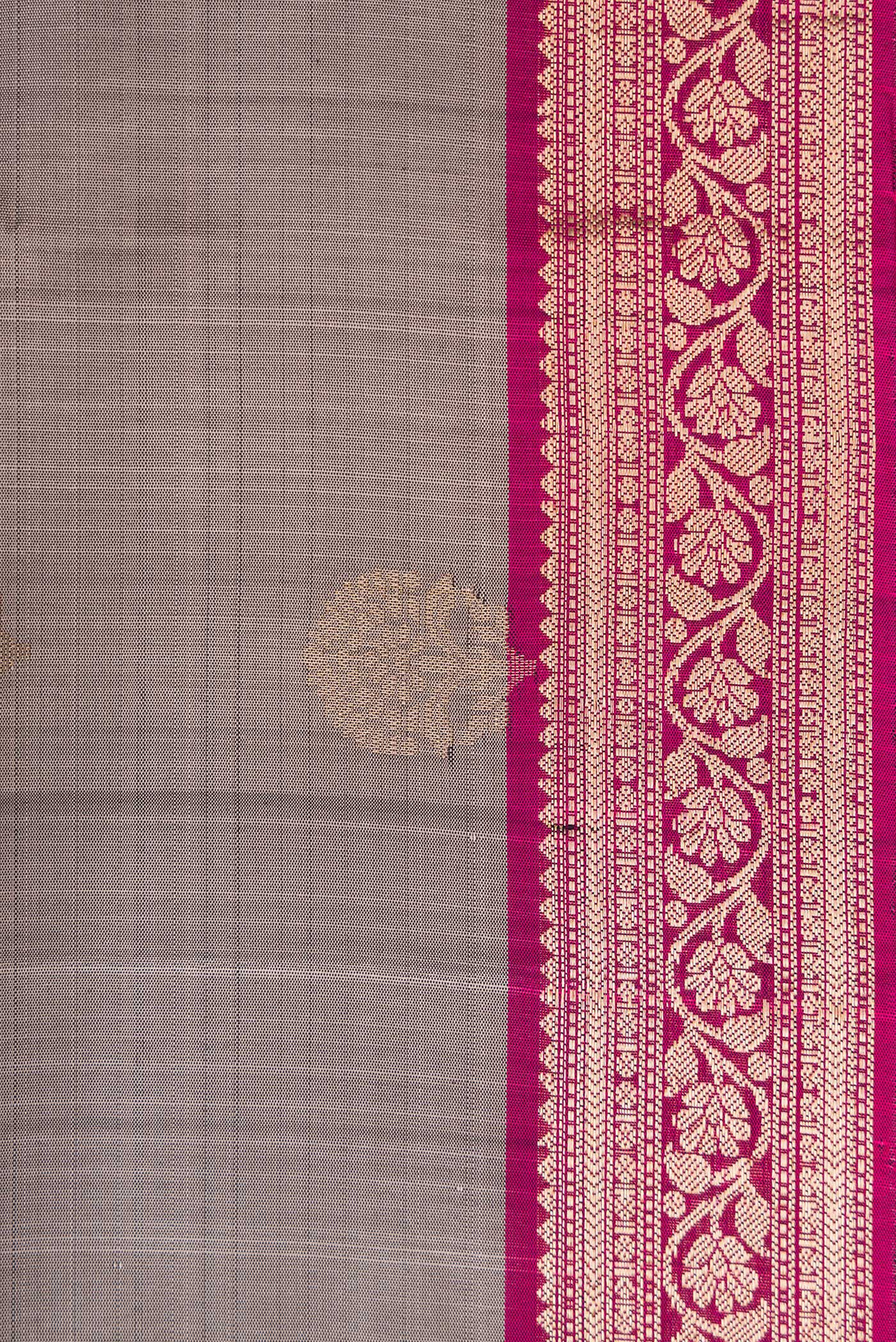 Grey Soft Silk Saree - Image 3
