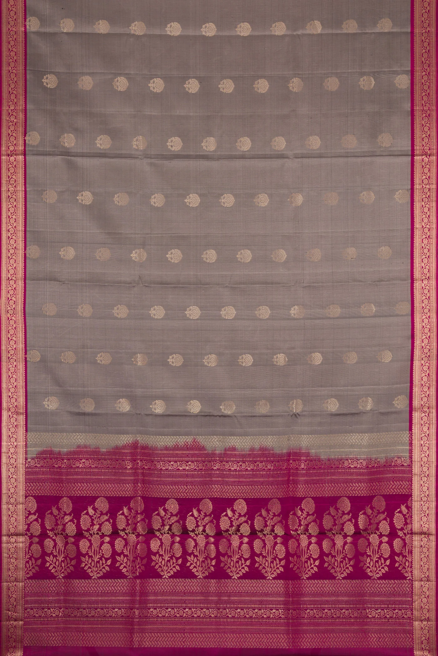 Grey Soft Silk Saree - Image 6