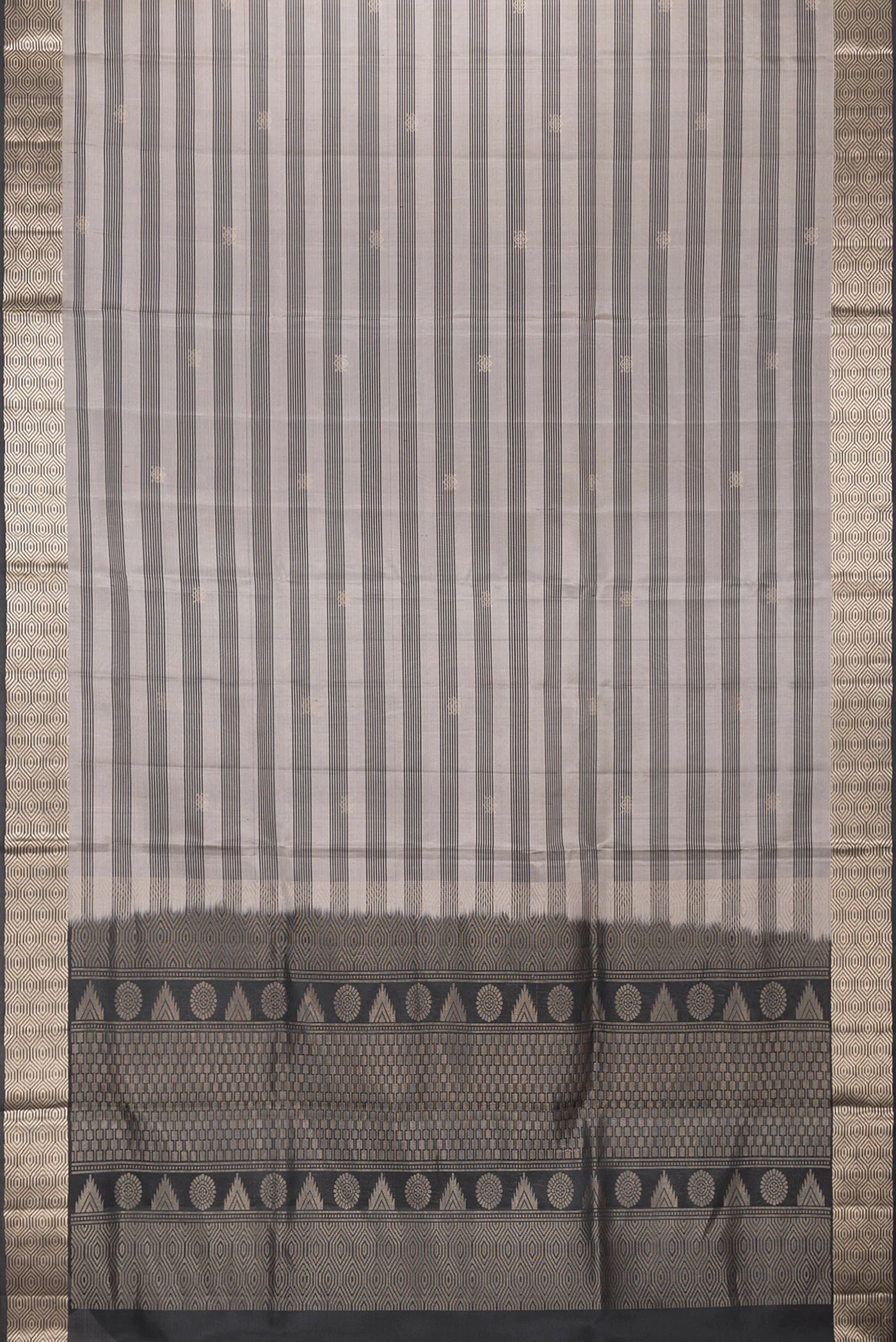 Grey Soft Silk Saree - Image 6