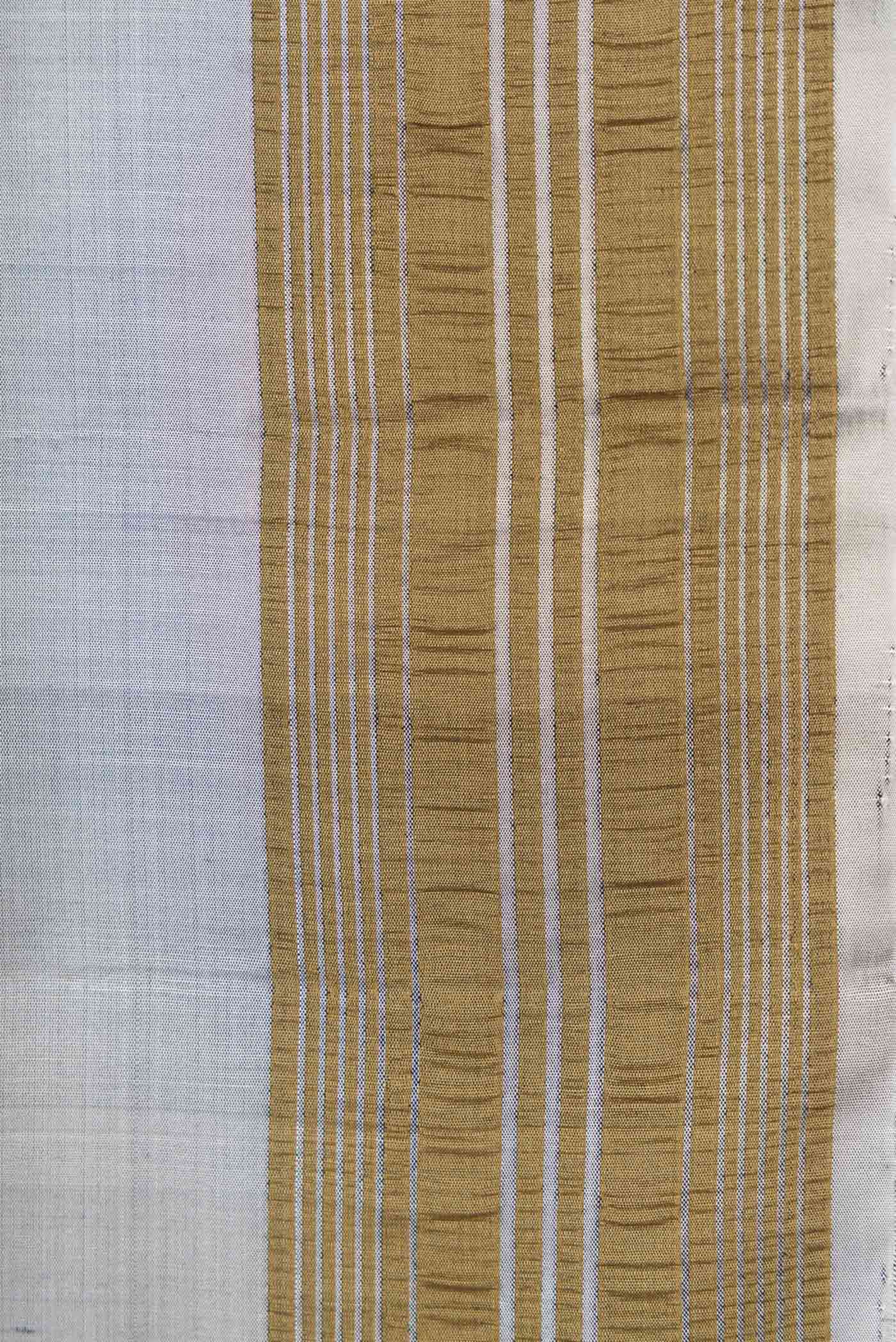 Grey Dual Tone Soft Silk Saree - Image 3