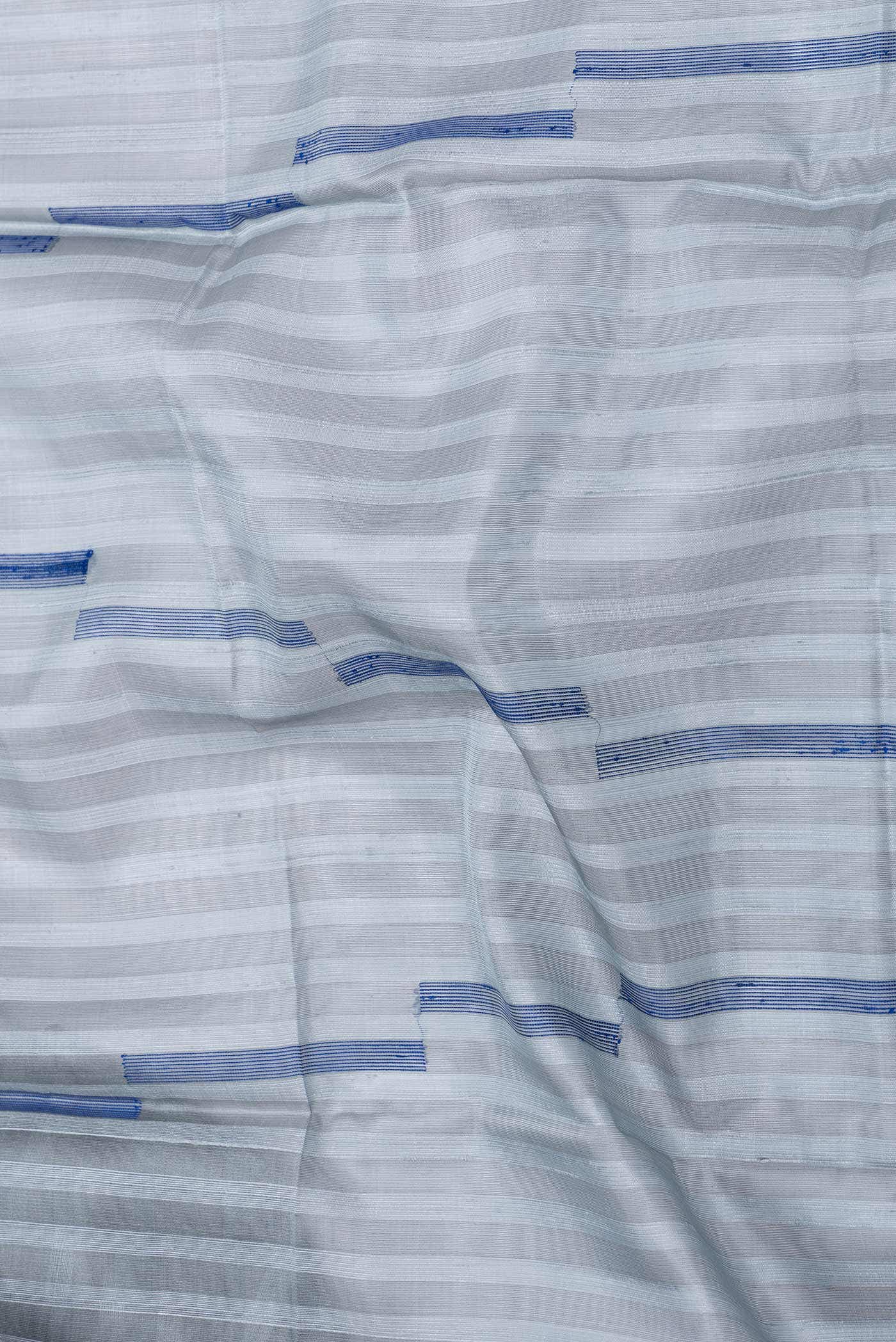 Grey Dual Tone Soft Silk Saree - Image 2