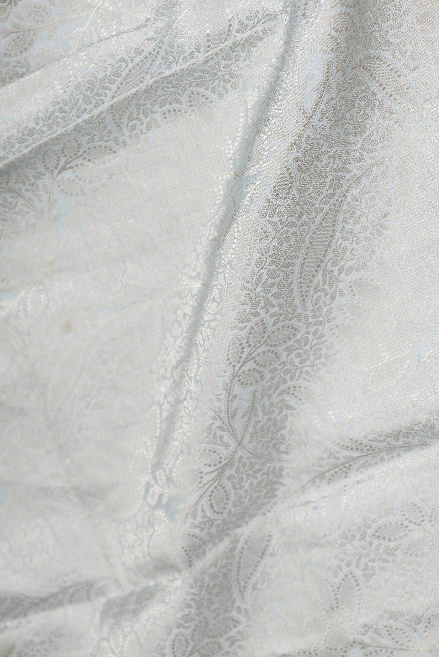 Grey Dual Tone Tussar Saree - Image 2
