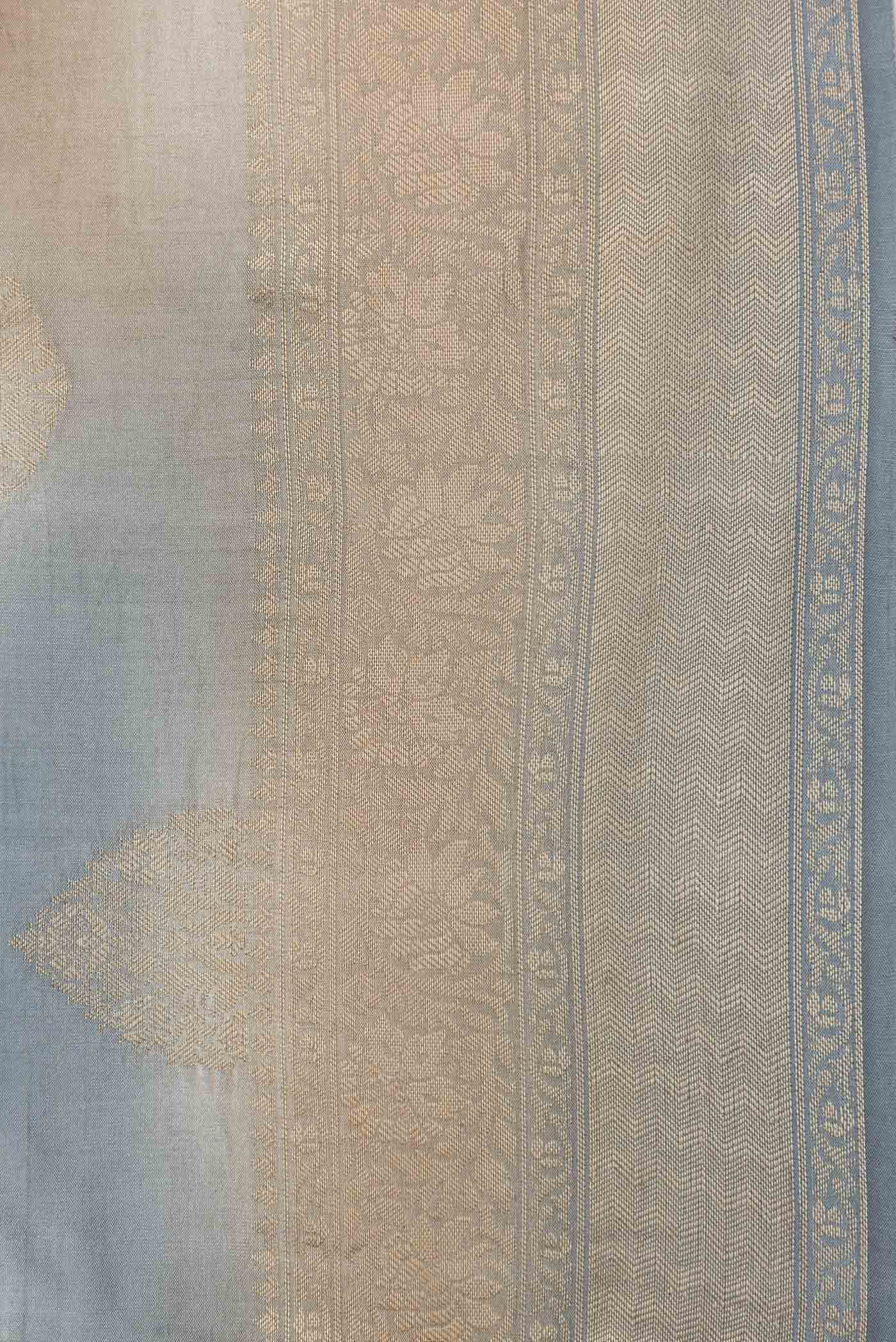 Multi Color Banarasi Raw Silk Saree - Image 3