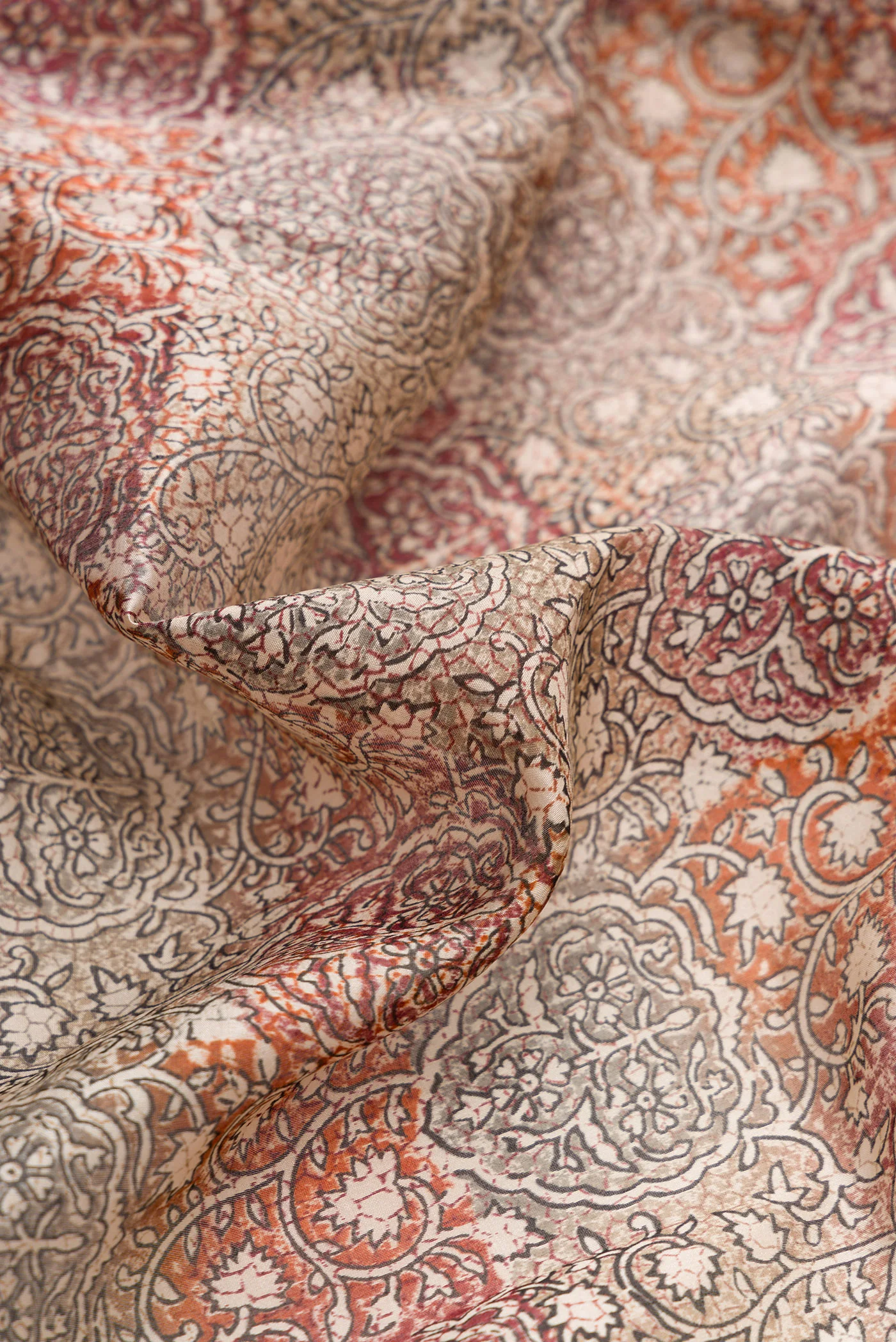 Multi Color Printed Silk Saree - Image 2
