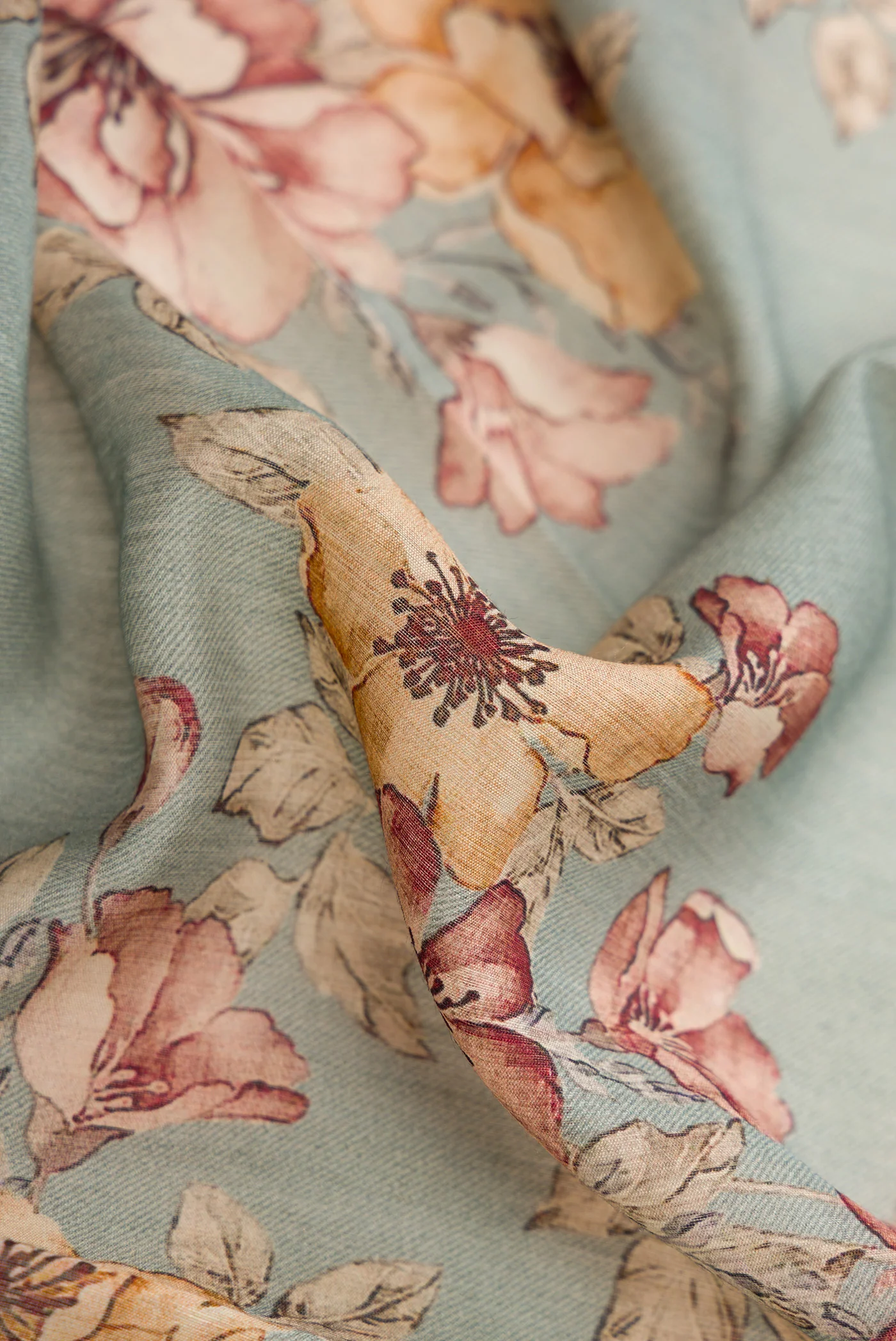 Grey Tussar Silk Saree - Image 2