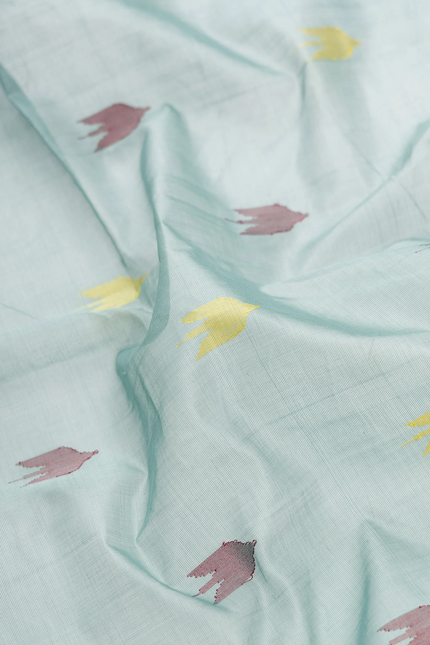 Blue Grey Uppada Cotton Saree - Image 2