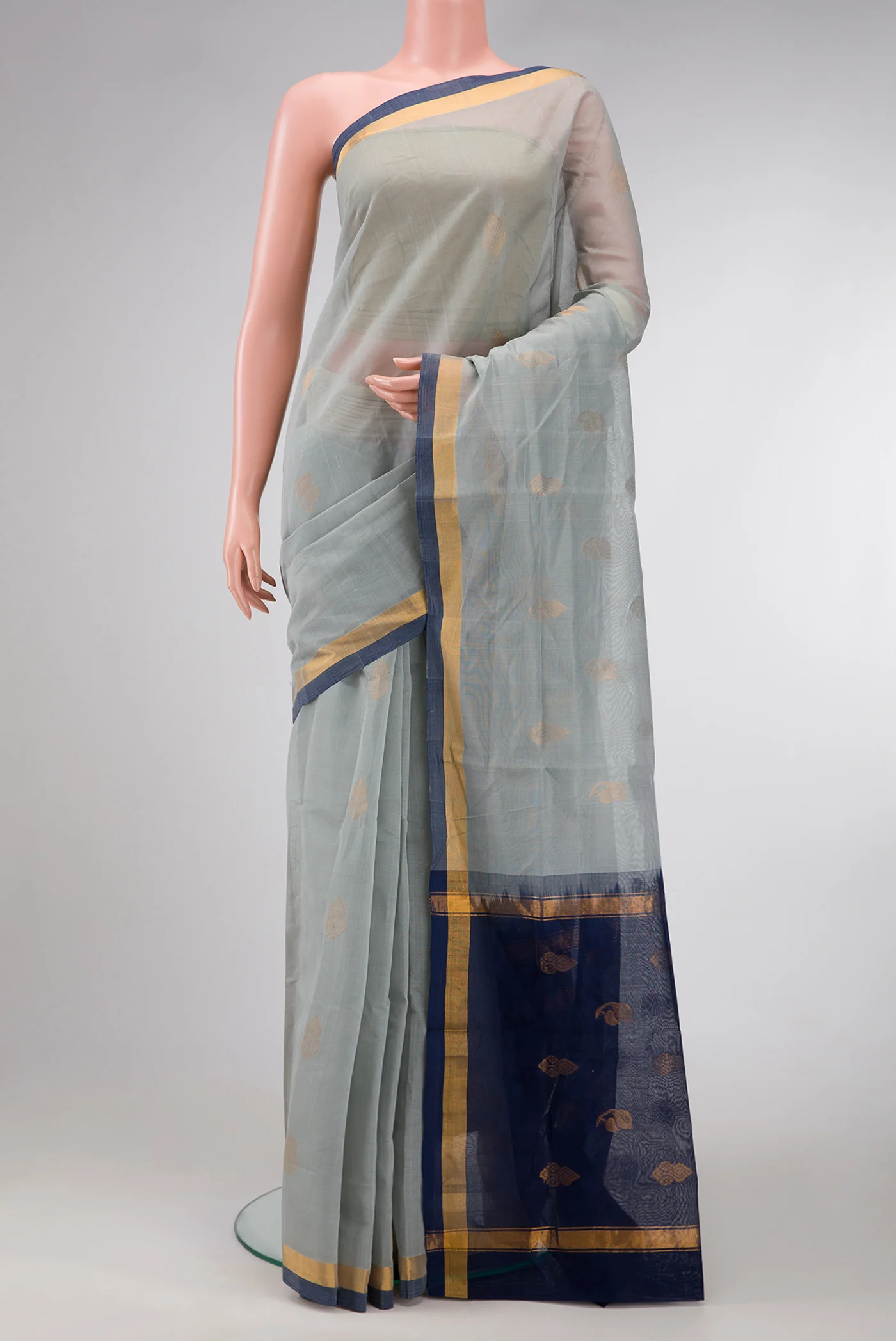 Grey Uppada Cotton Saree