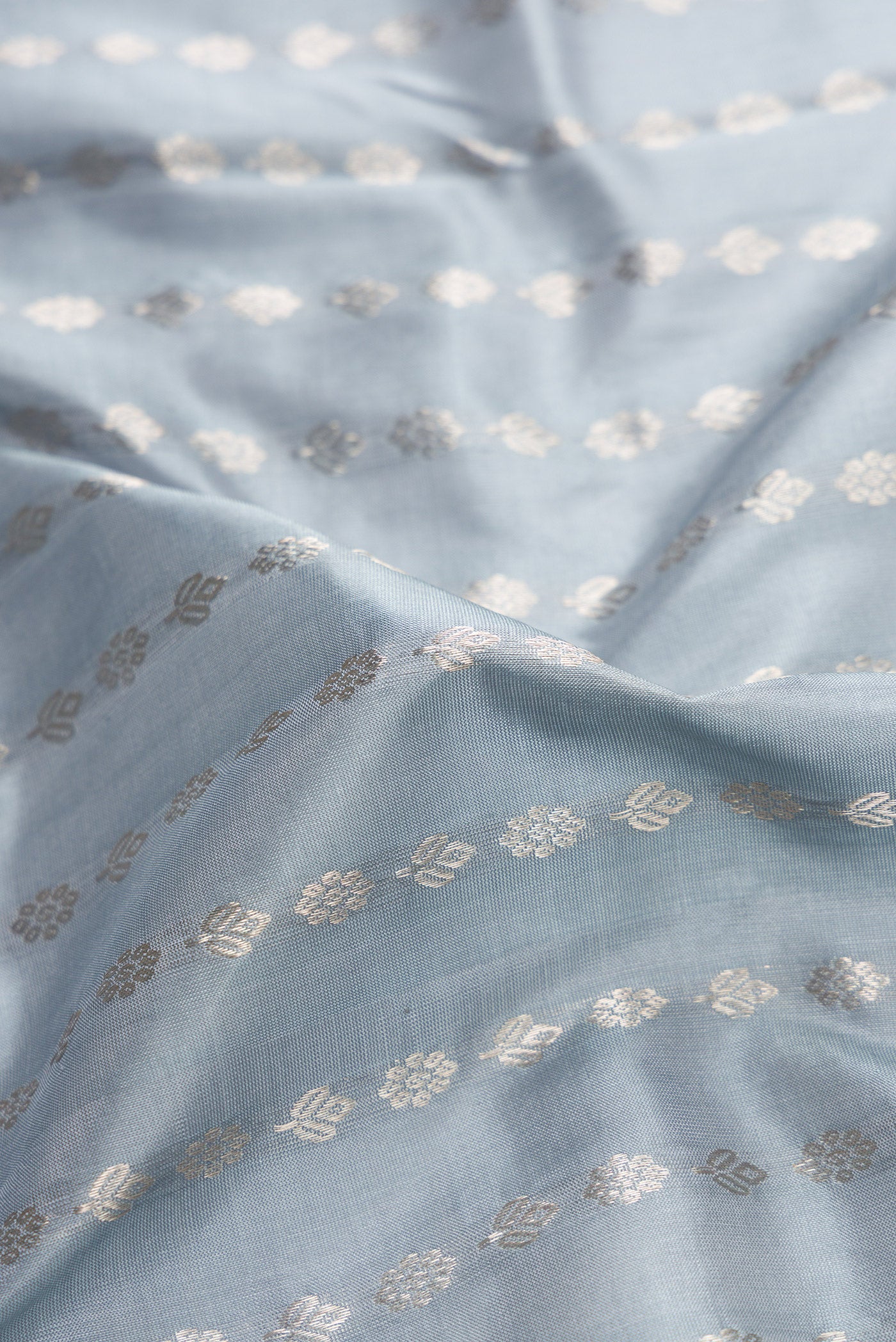 Blue Grey Uppada Silk Saree - Image 3