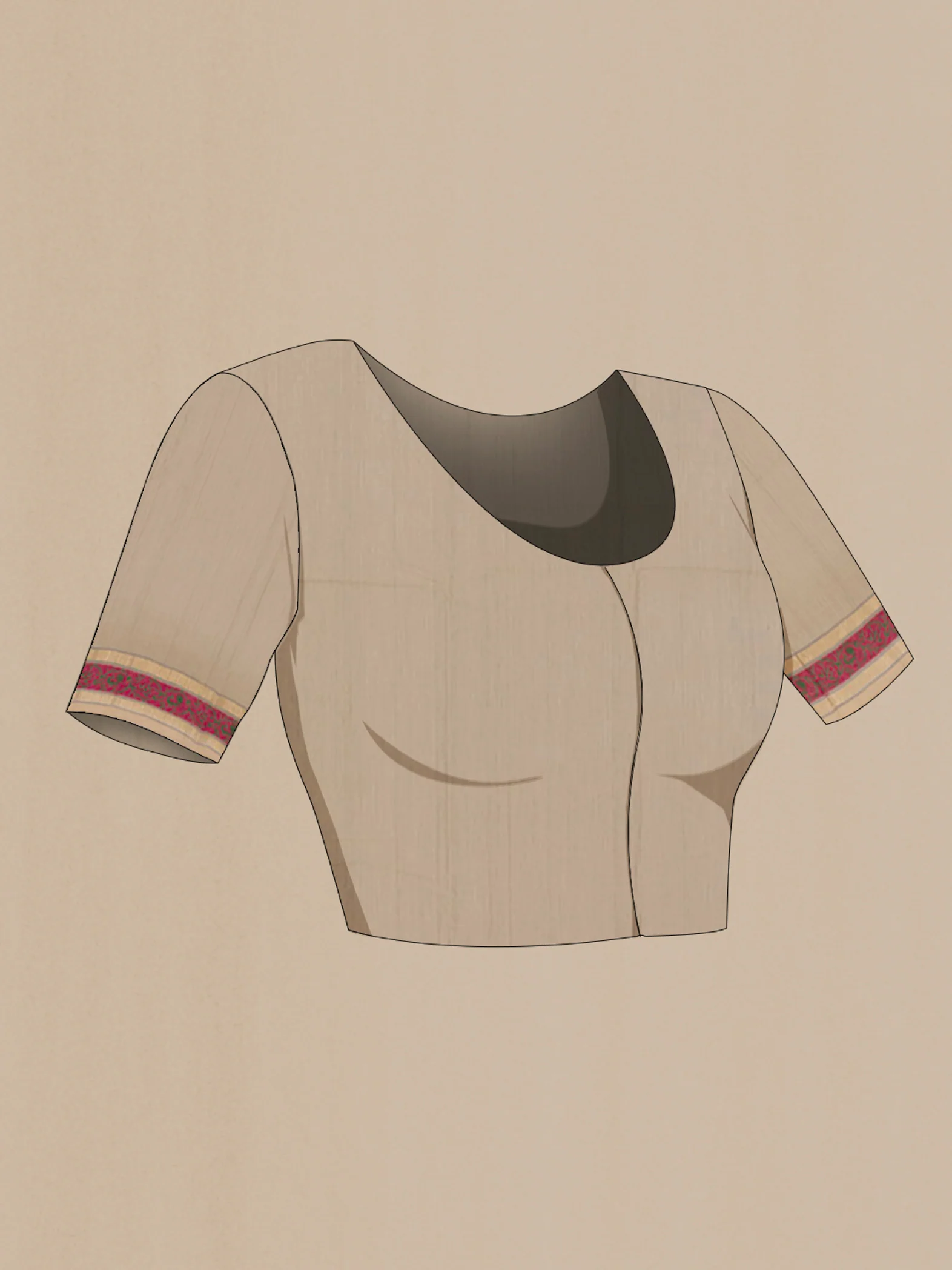 Grey Kanchi Cotton Saree - Image 2