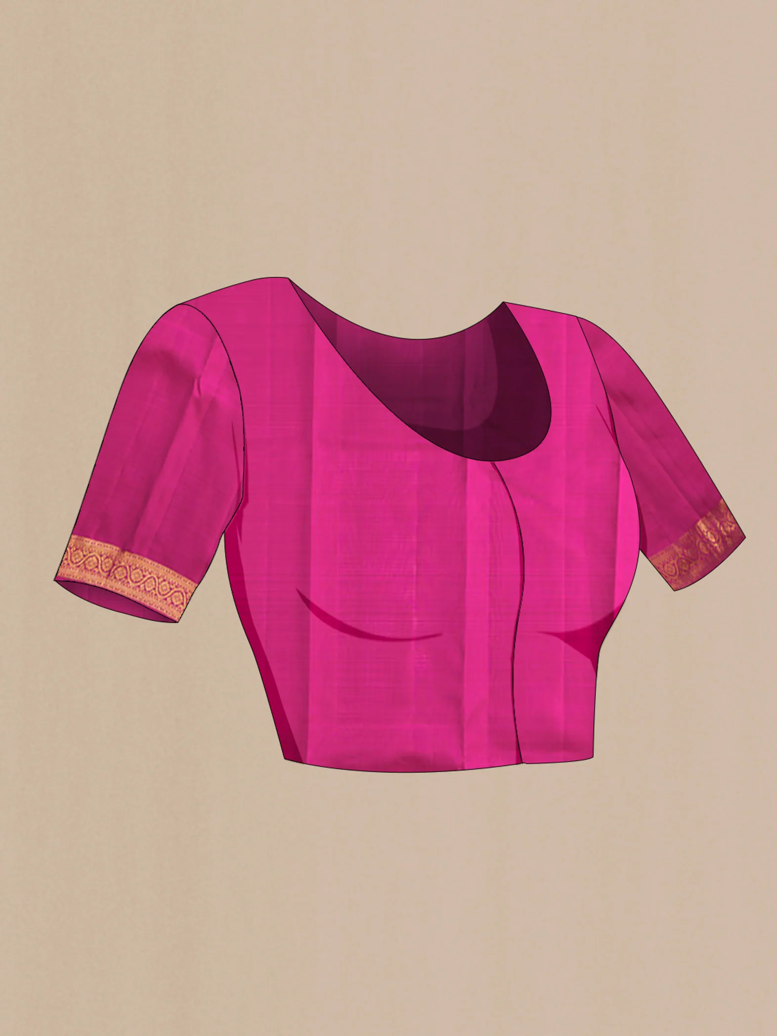 Grey Kanjivaram Silk Saree - Image 5