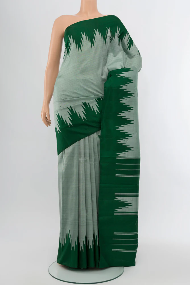 Grey Kanjivaram Silk Saree