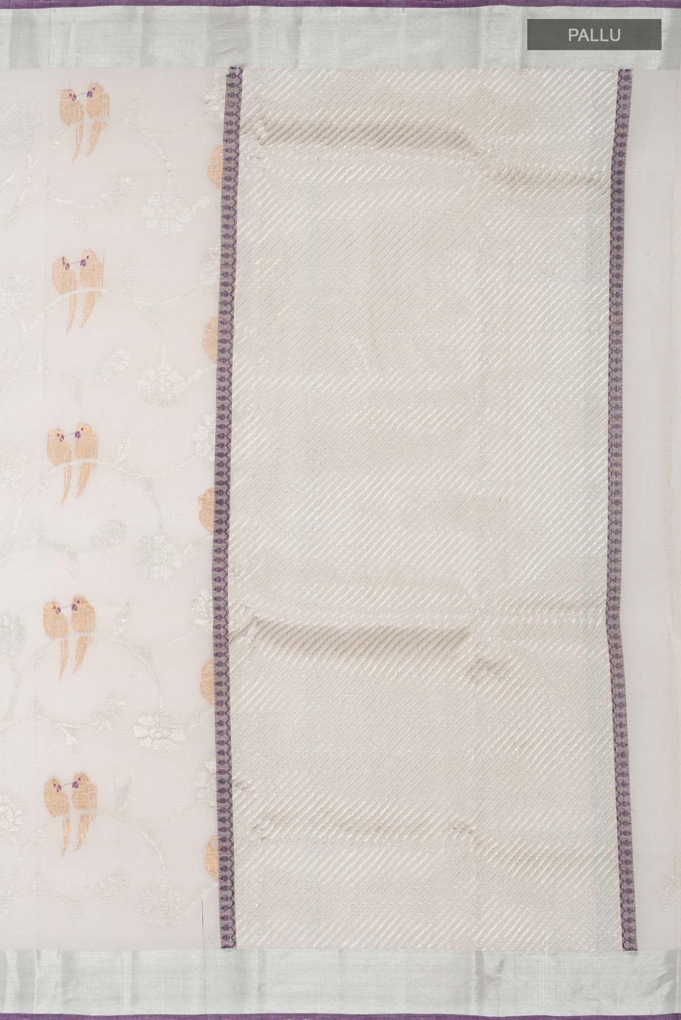 Grey Kota Silk Saree - Image 7