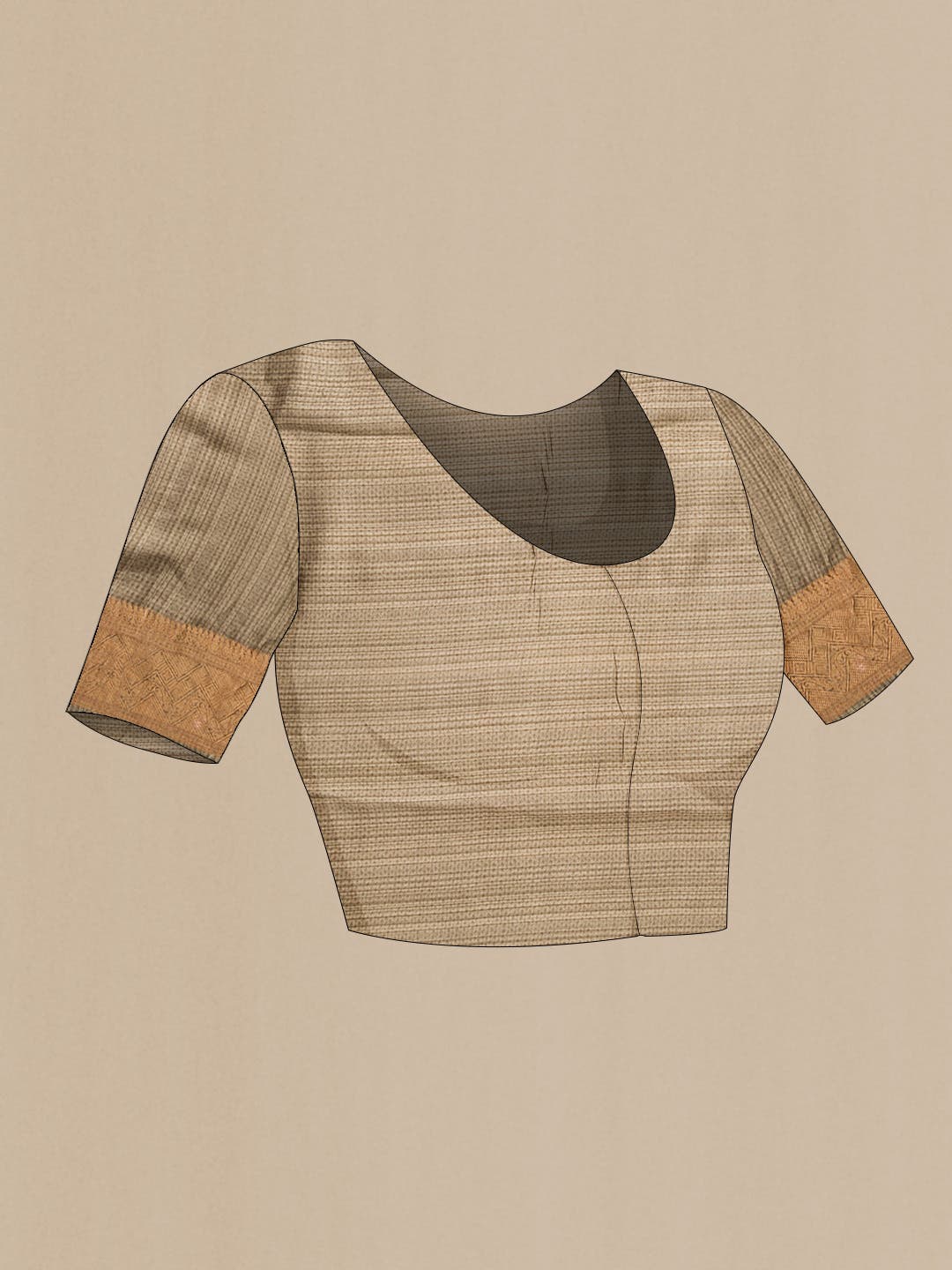 Grey Organza Silk Saree - Image 4