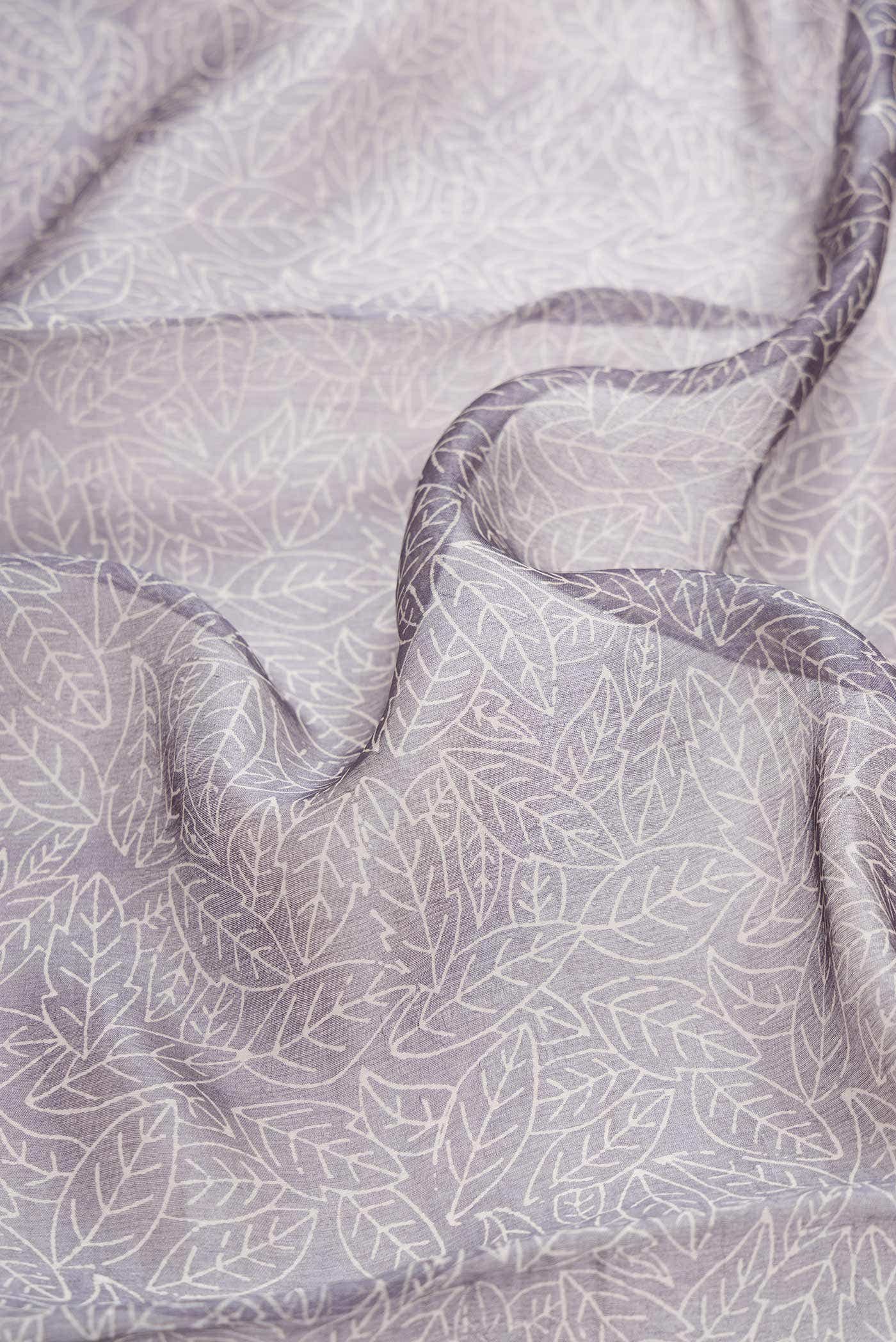 Grey Organza Silk Saree - Image 2