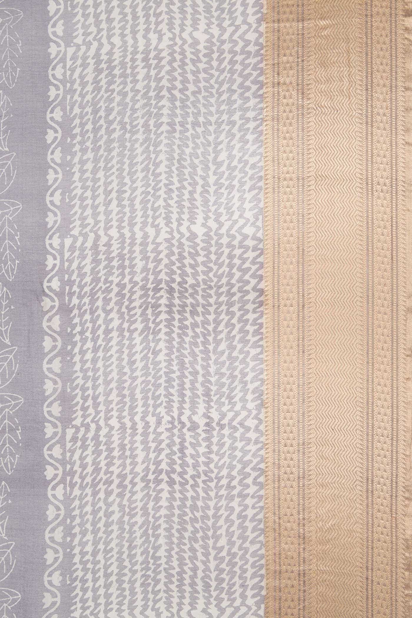 Grey Organza Silk Saree - Image 3