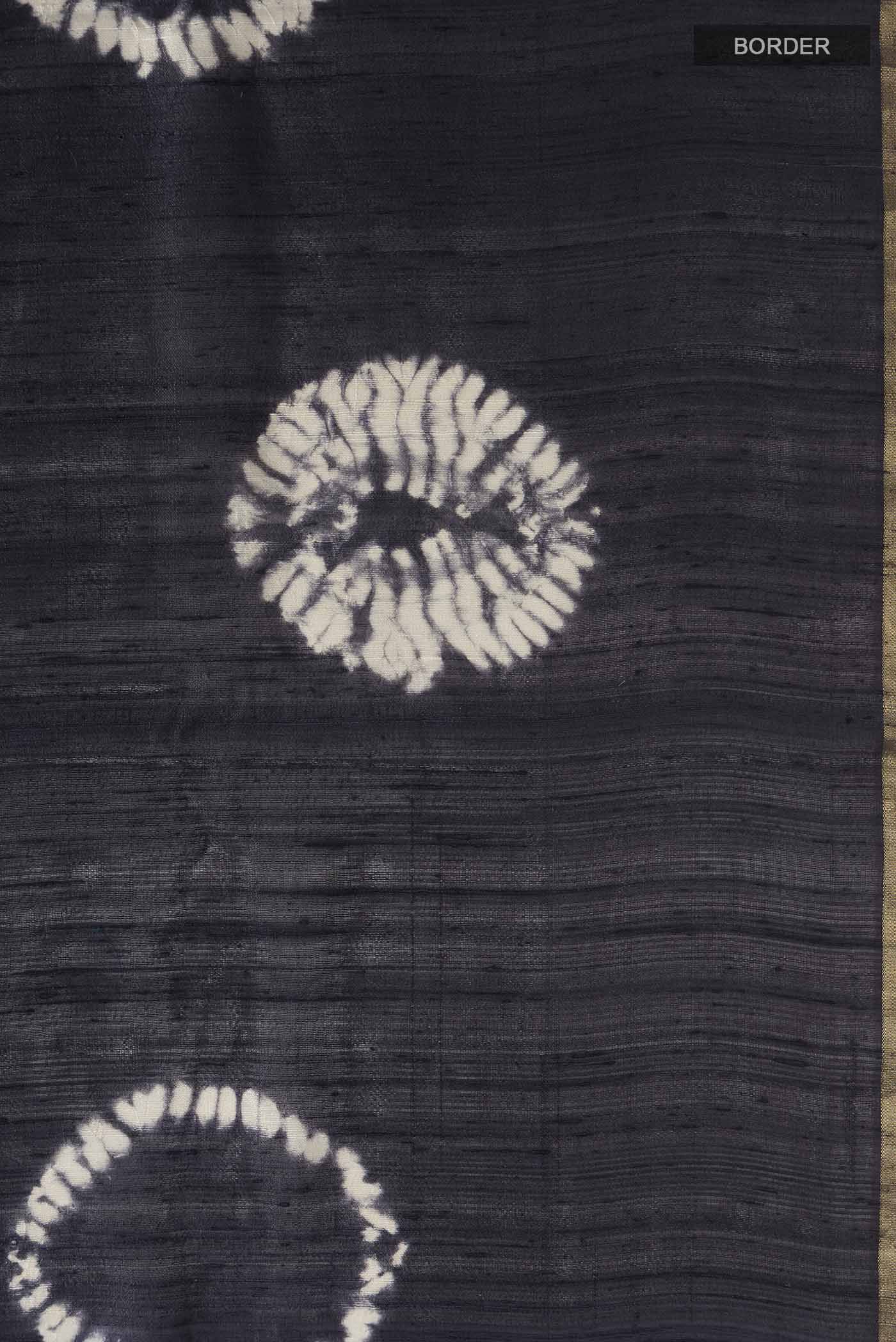 Grey Raw Silk Saree - Image 3