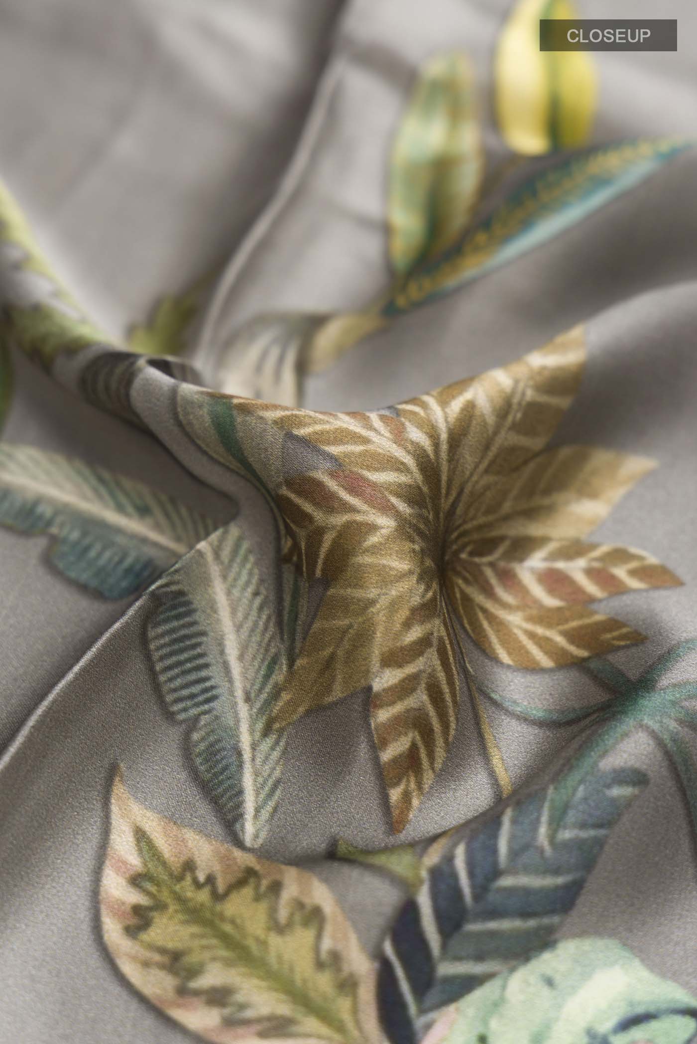 Grey Satin Silk Saree - Image 2