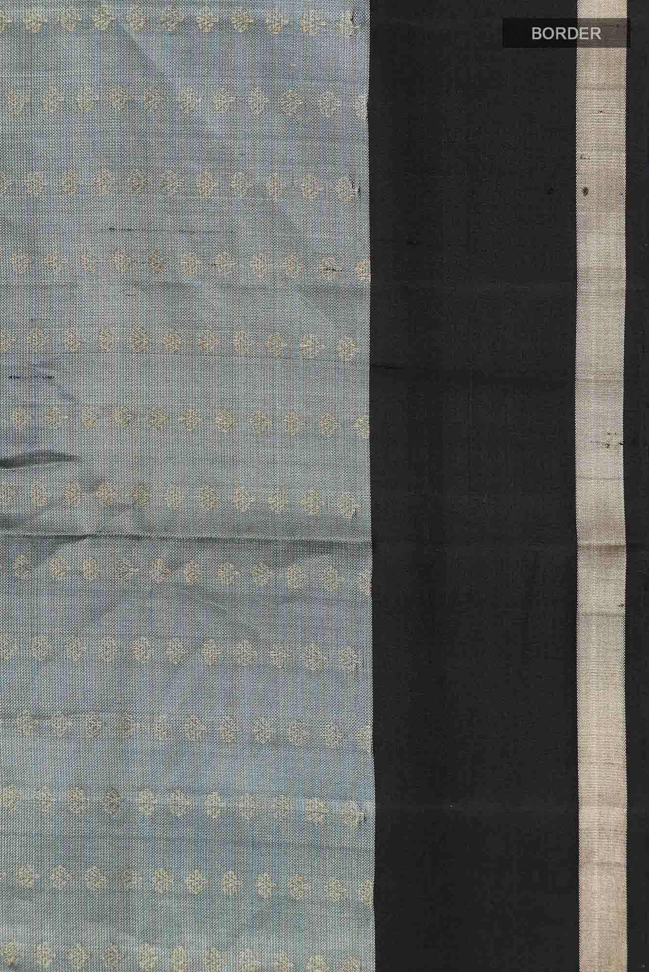 Grey Soft Silk Saree - Image 5