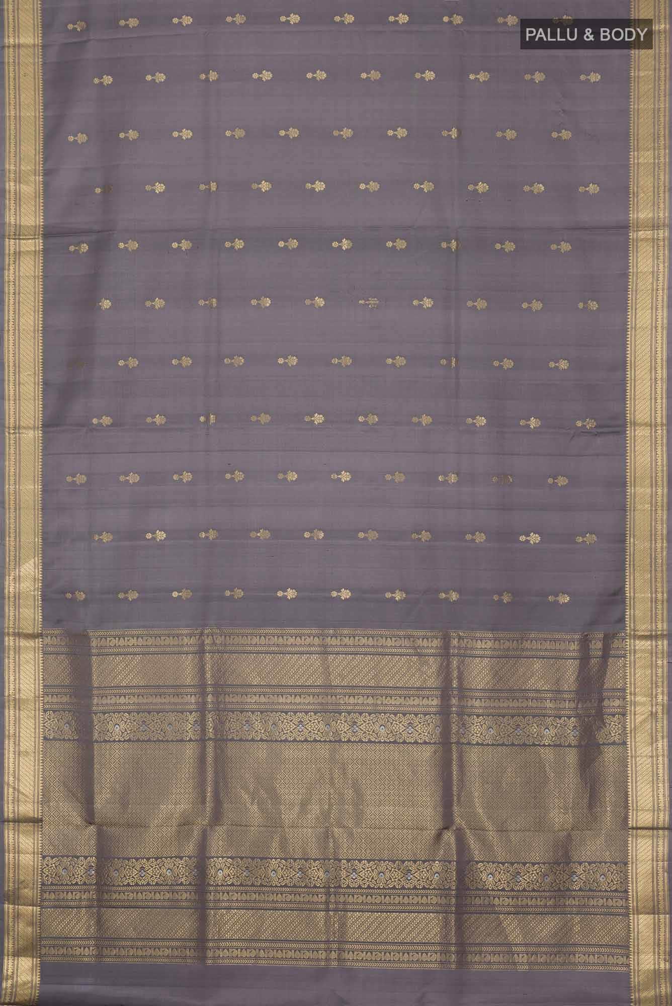 Grey Soft Silk Saree - Image 3