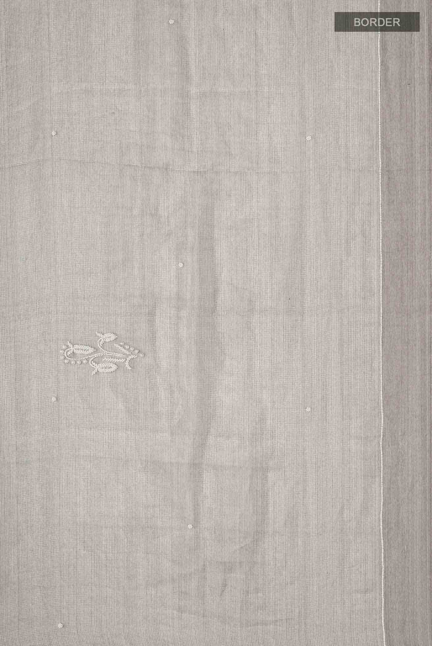 Grey Tissue Silk Saree - Image 3