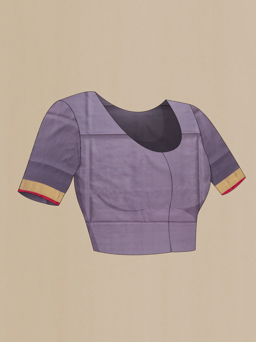 Grey Uppada Silk Saree - Image 5