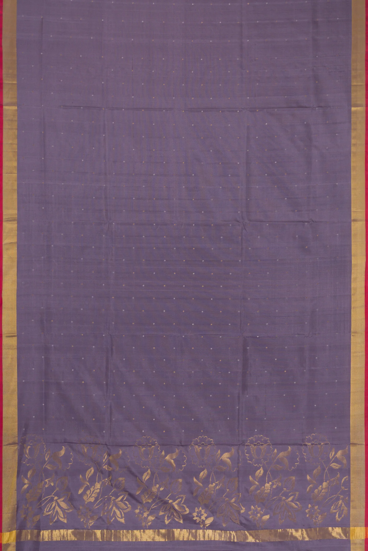 Grey Uppada Silk Saree - Image 6