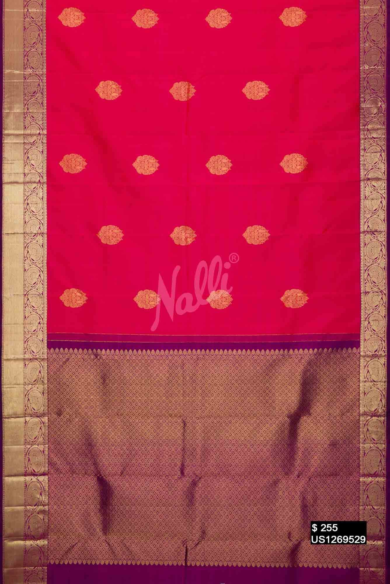Imperial Pink Kanchipuram Silk Saree