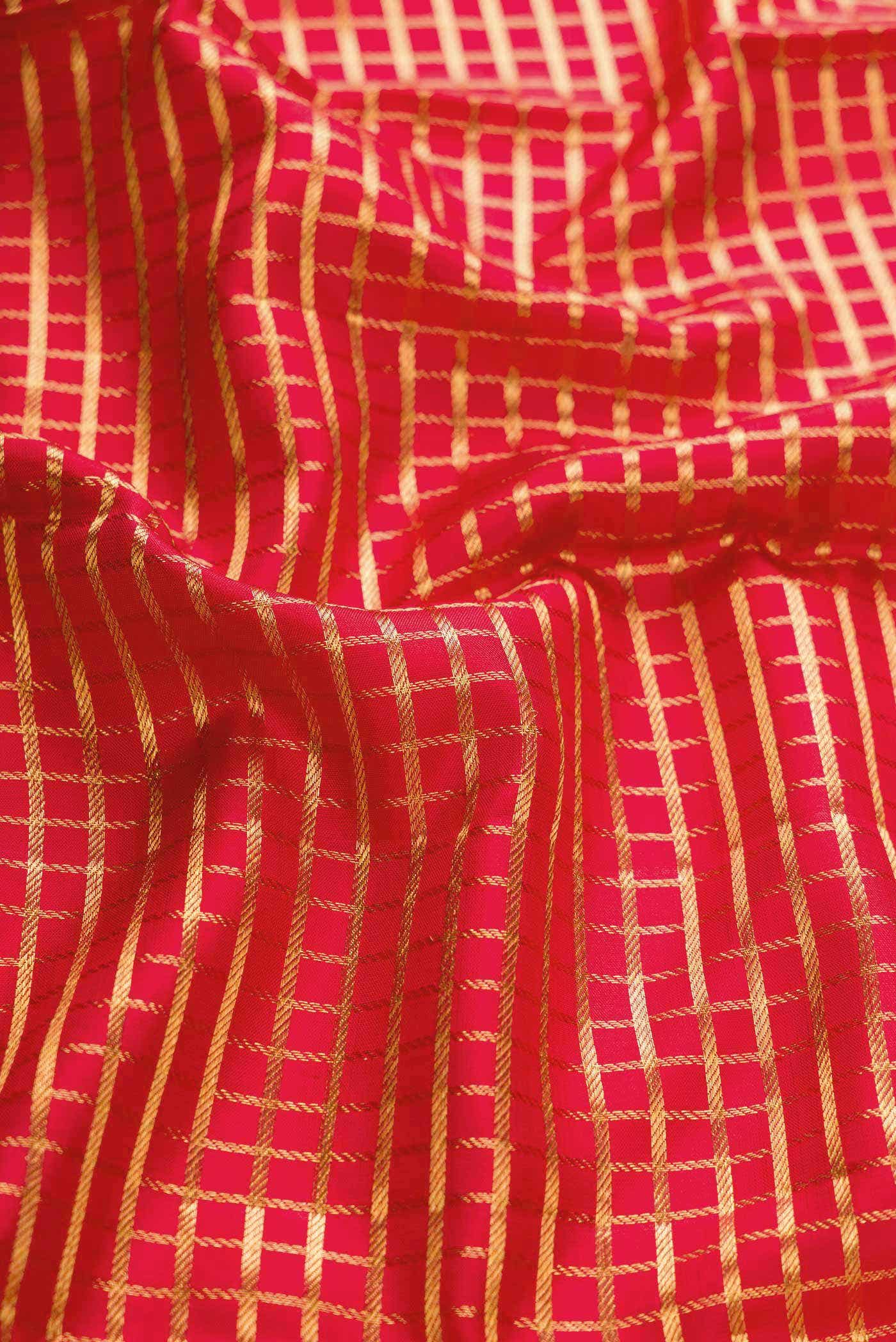Imperial Red Kanchipuram Silk Saree - Image 3