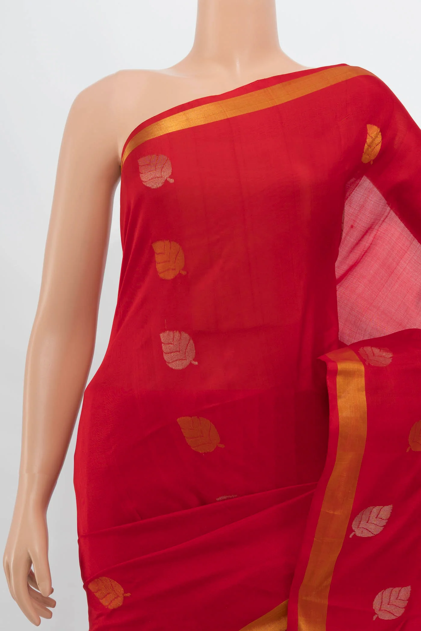 Red Uppada Silk Saree - Image 2