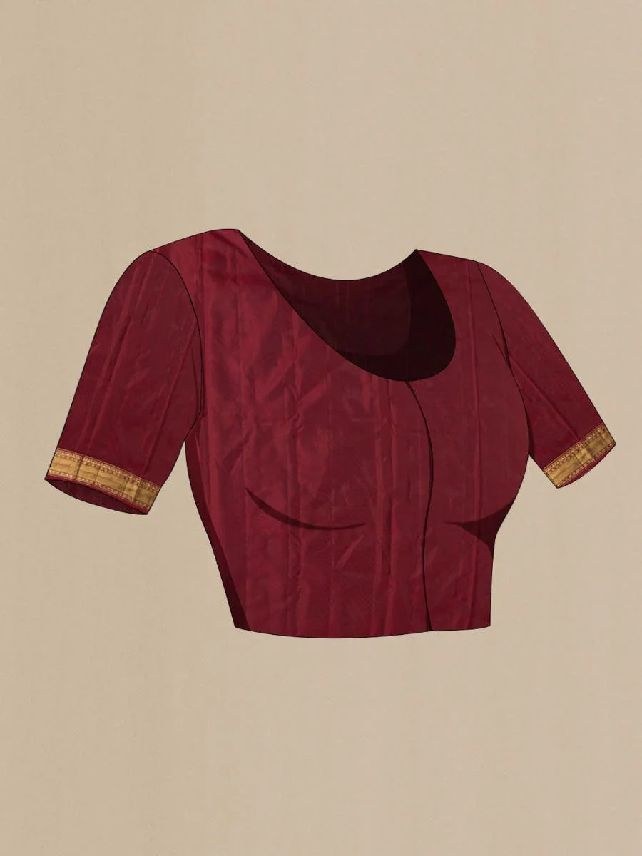 Kanaka-Green Kanchipuram Silk Saree - Image 10