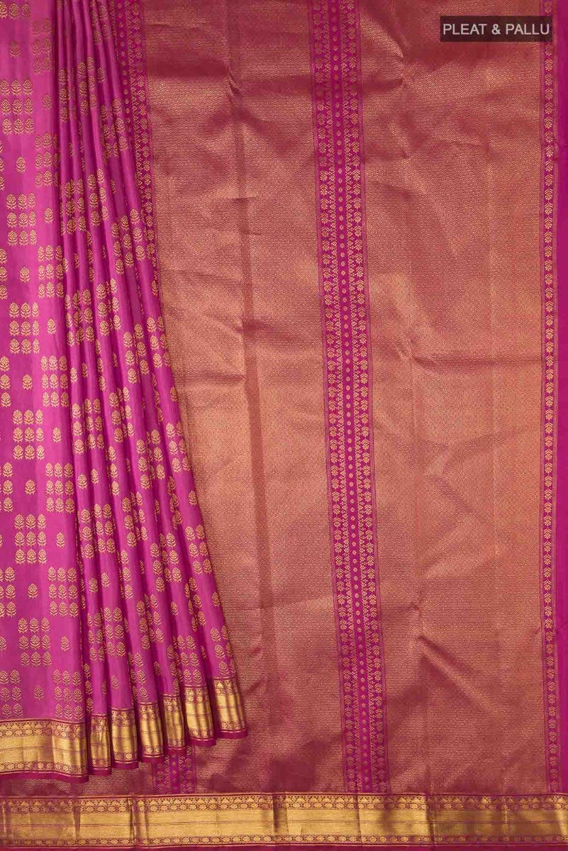 Kanaka-Pink Kanchipuram Silk Saree - Image 5