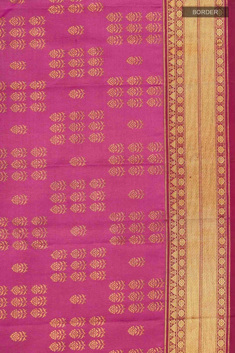 Kanaka-Pink Kanchipuram Silk Saree - Image 6