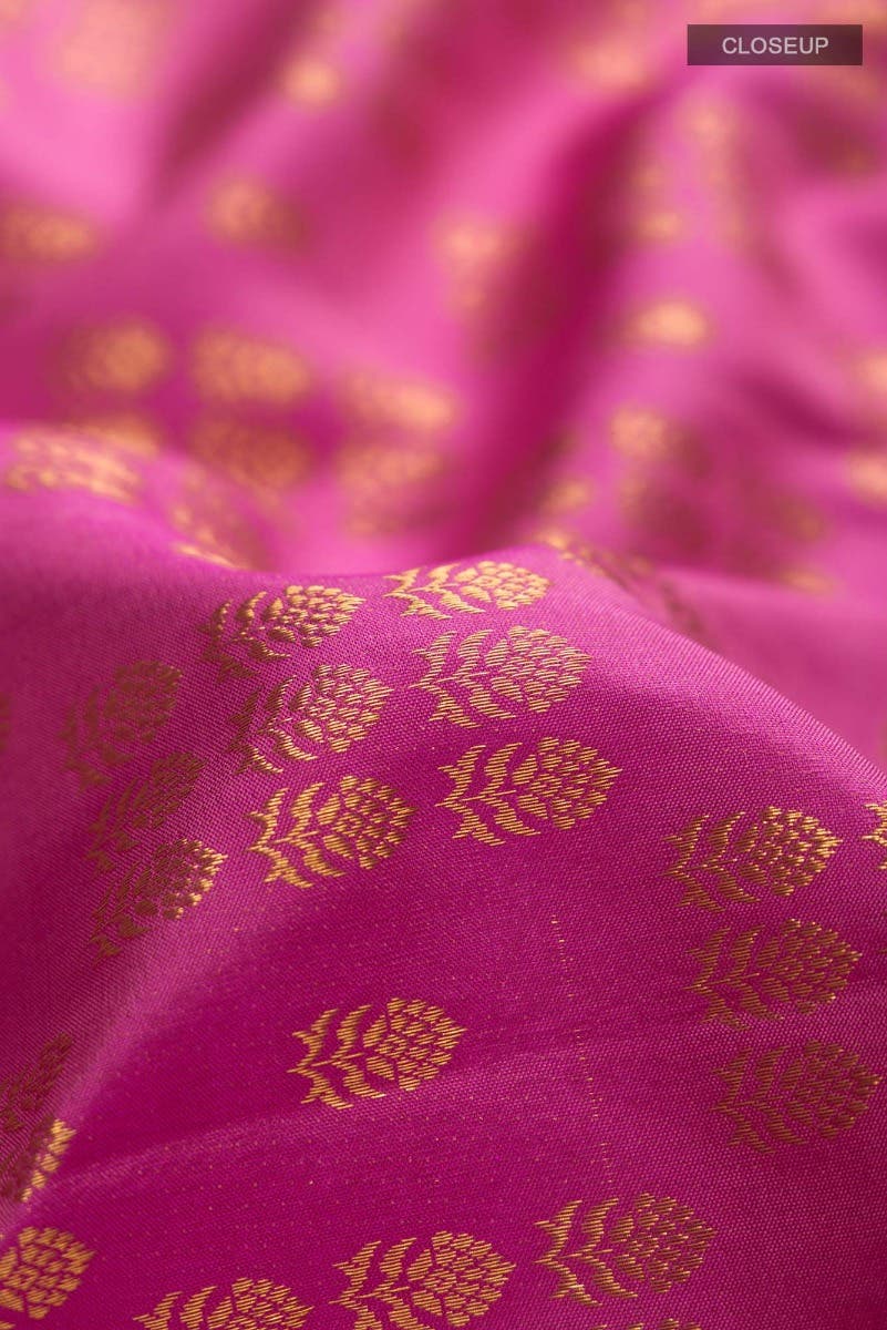 Kanaka-Pink Kanchipuram Silk Saree - Image 7