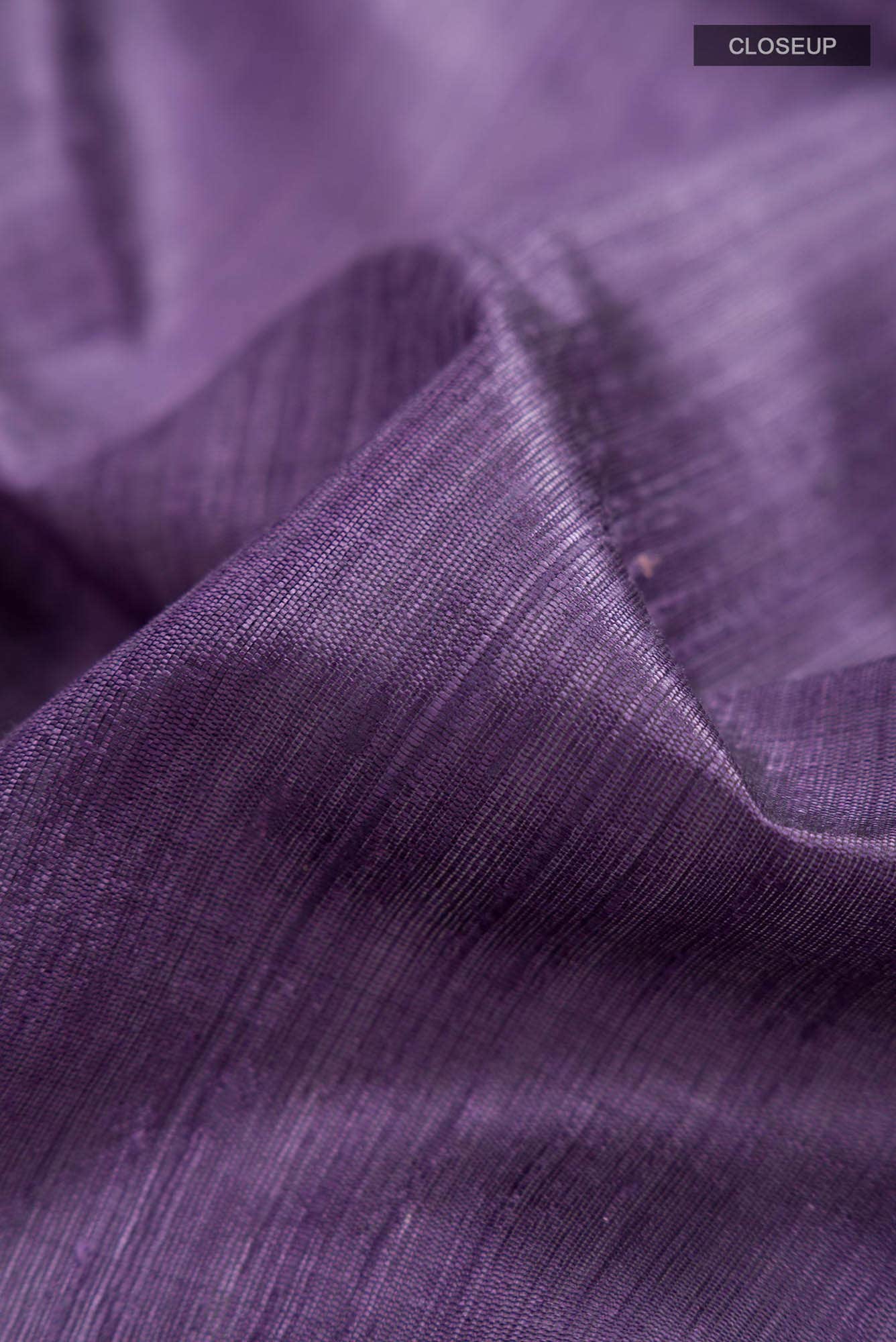 Kruti-Purple Bhagalpuri Tussar Silk Saree - Image 4