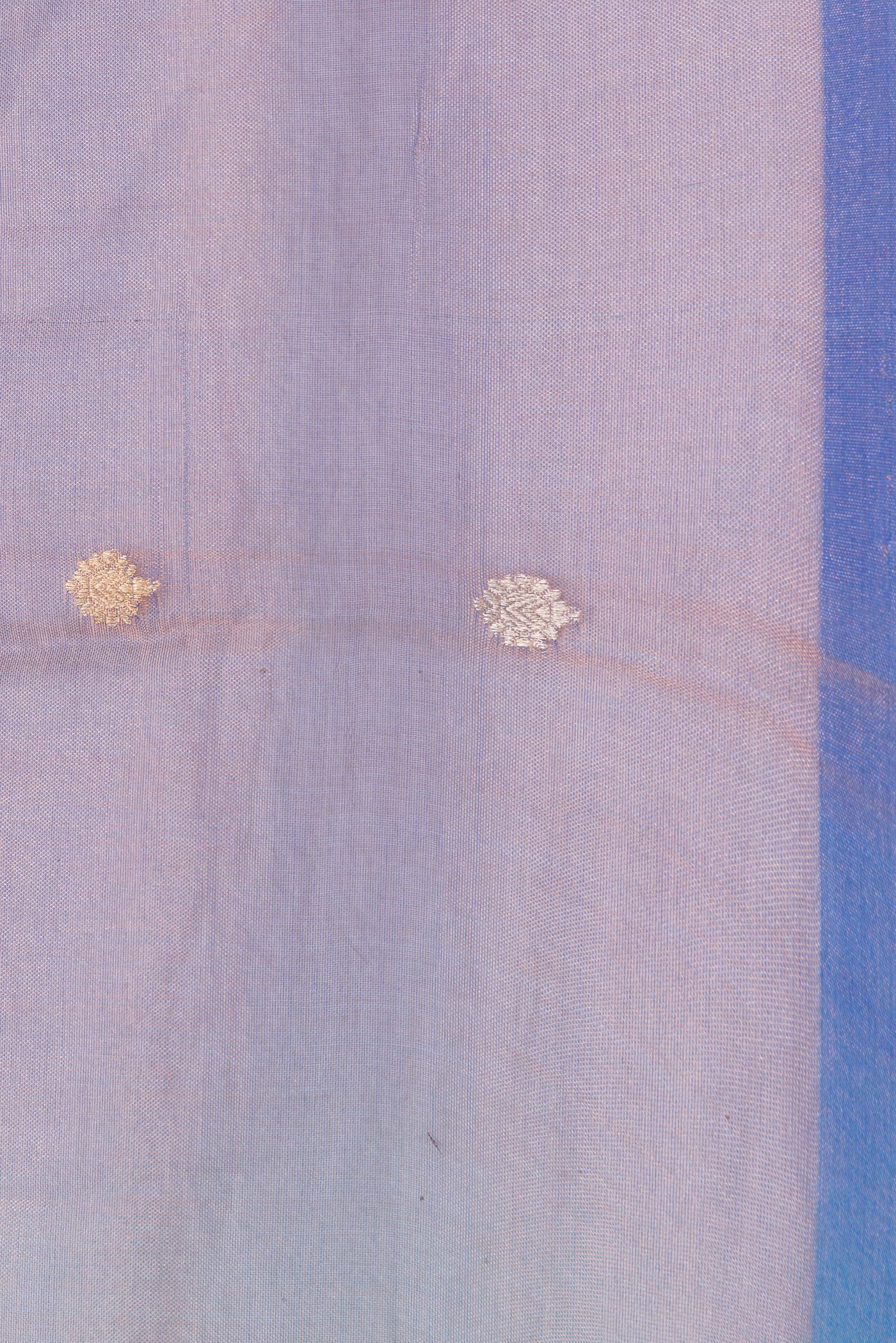 Lavender and Copper Color Organza Silk Saree - Image 3