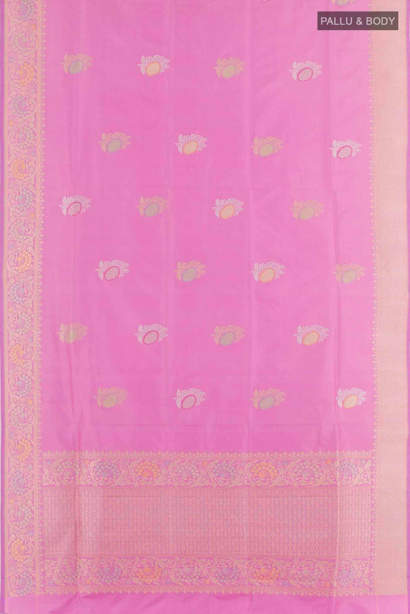 Lavender Banarasi Silk Saree - Image 5