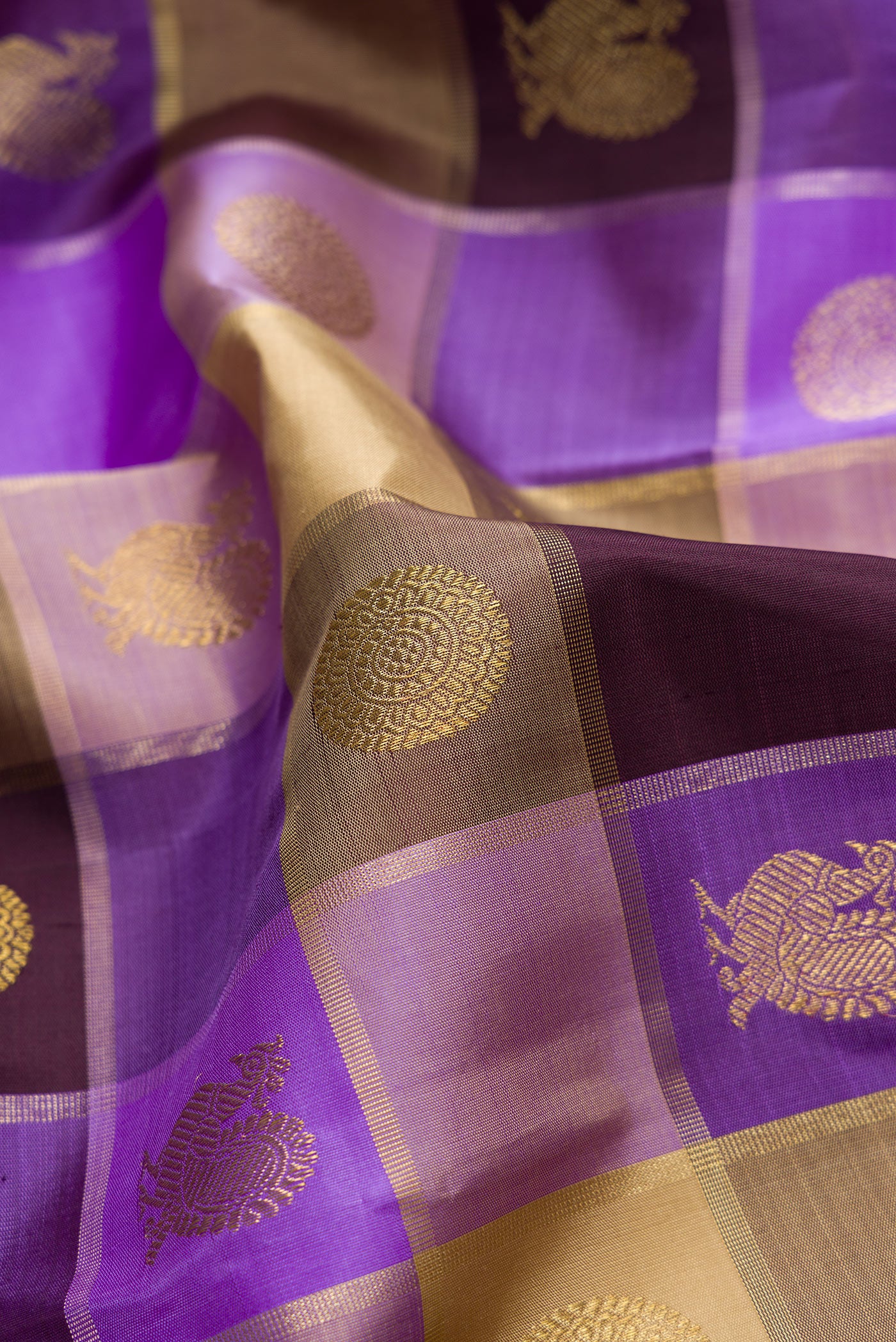 Multi Color Kanjivaram Silk Saree - Image 2