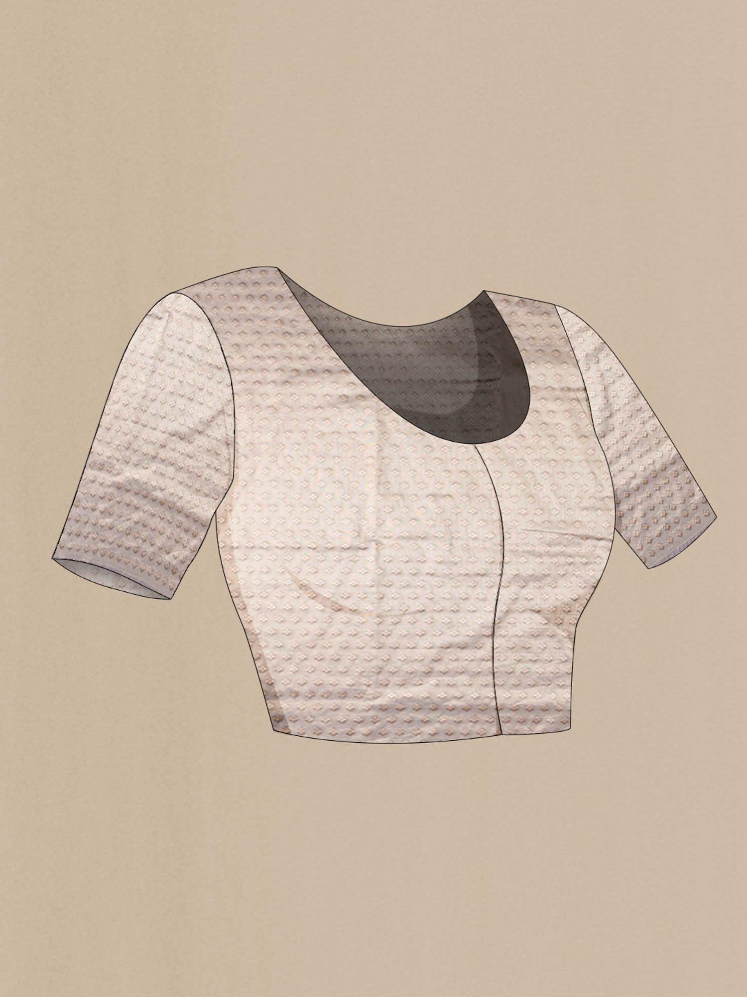 Grey Blended Tissue Silk Saree - Image 5