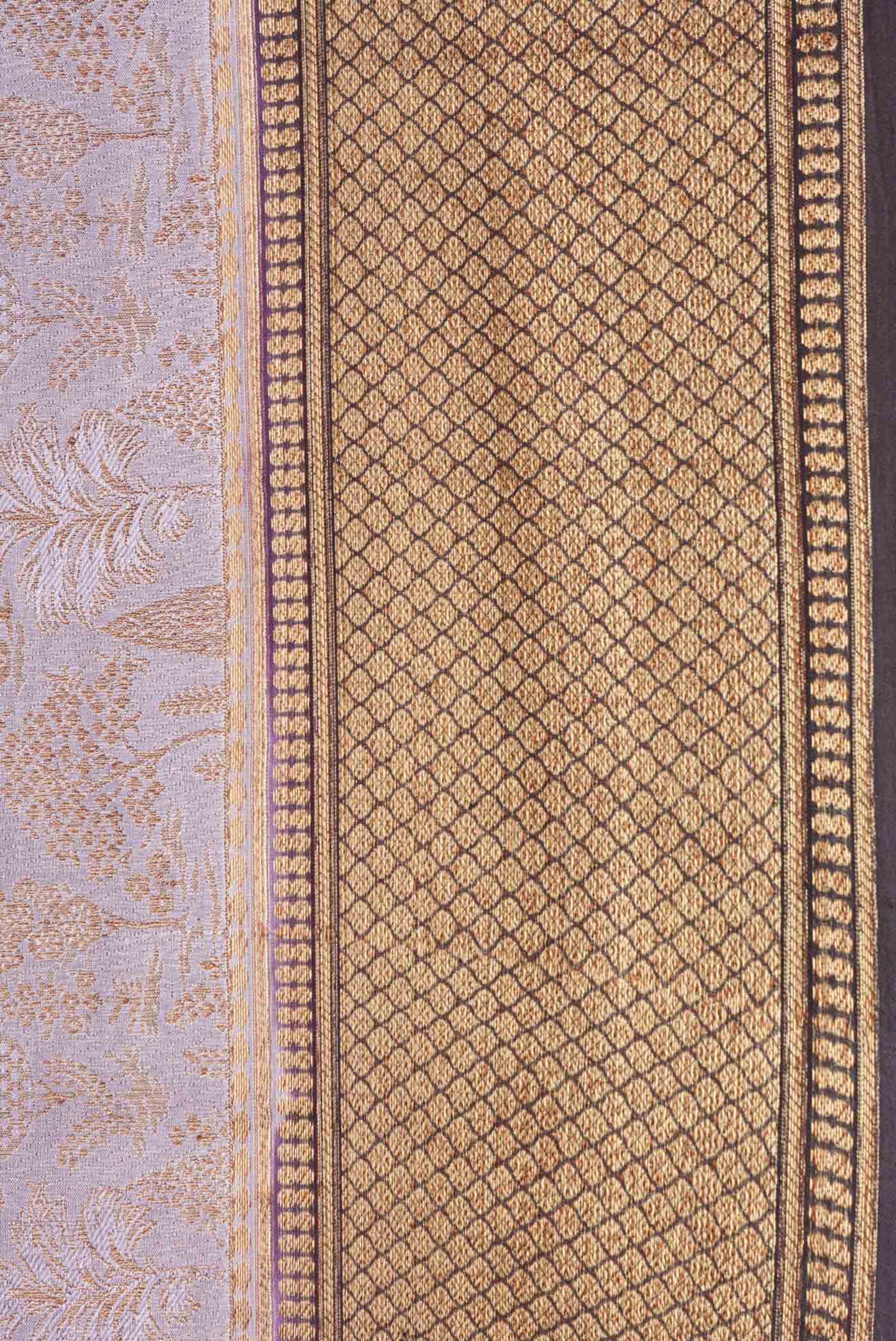 Lavender Mysore Crepe Saree - Image 3