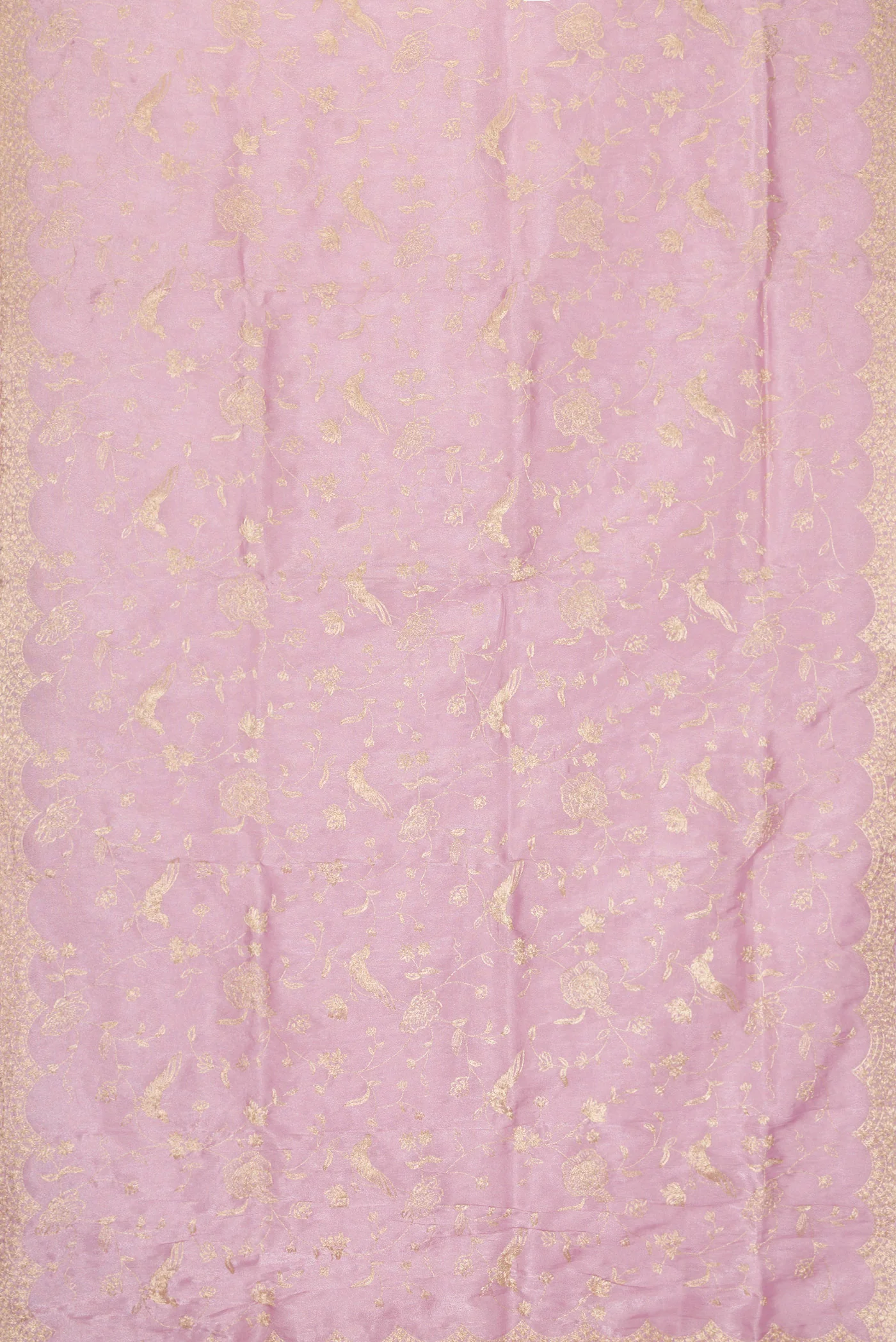 Lavender Blended Organza Silk Saree - Image 3