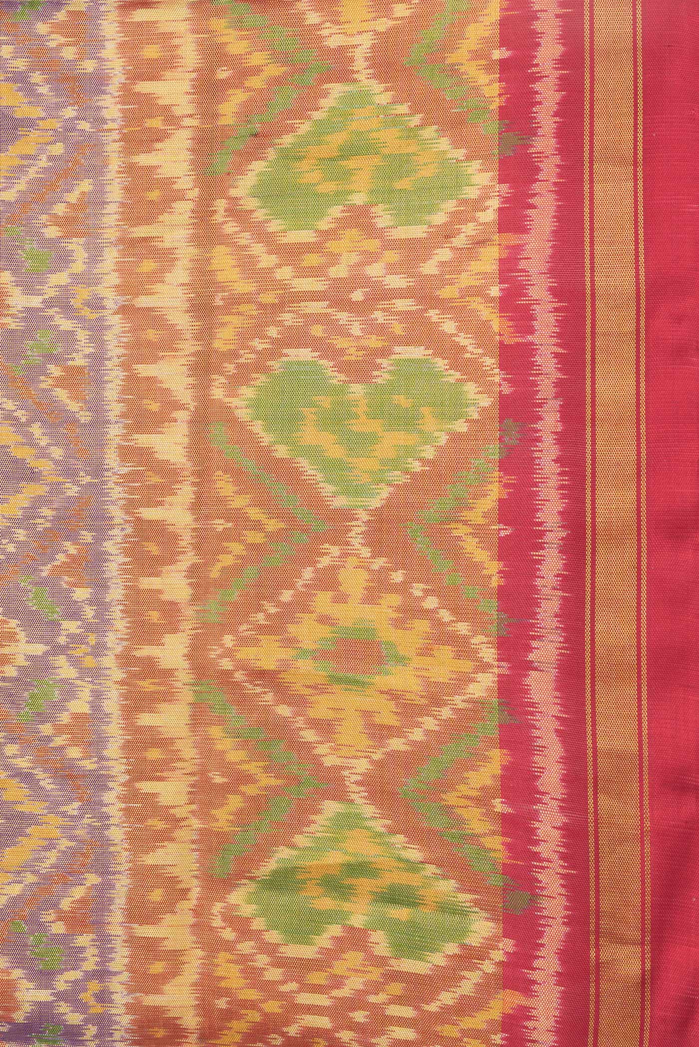 Purple Rajkot Patola Silk Saree - Image 3